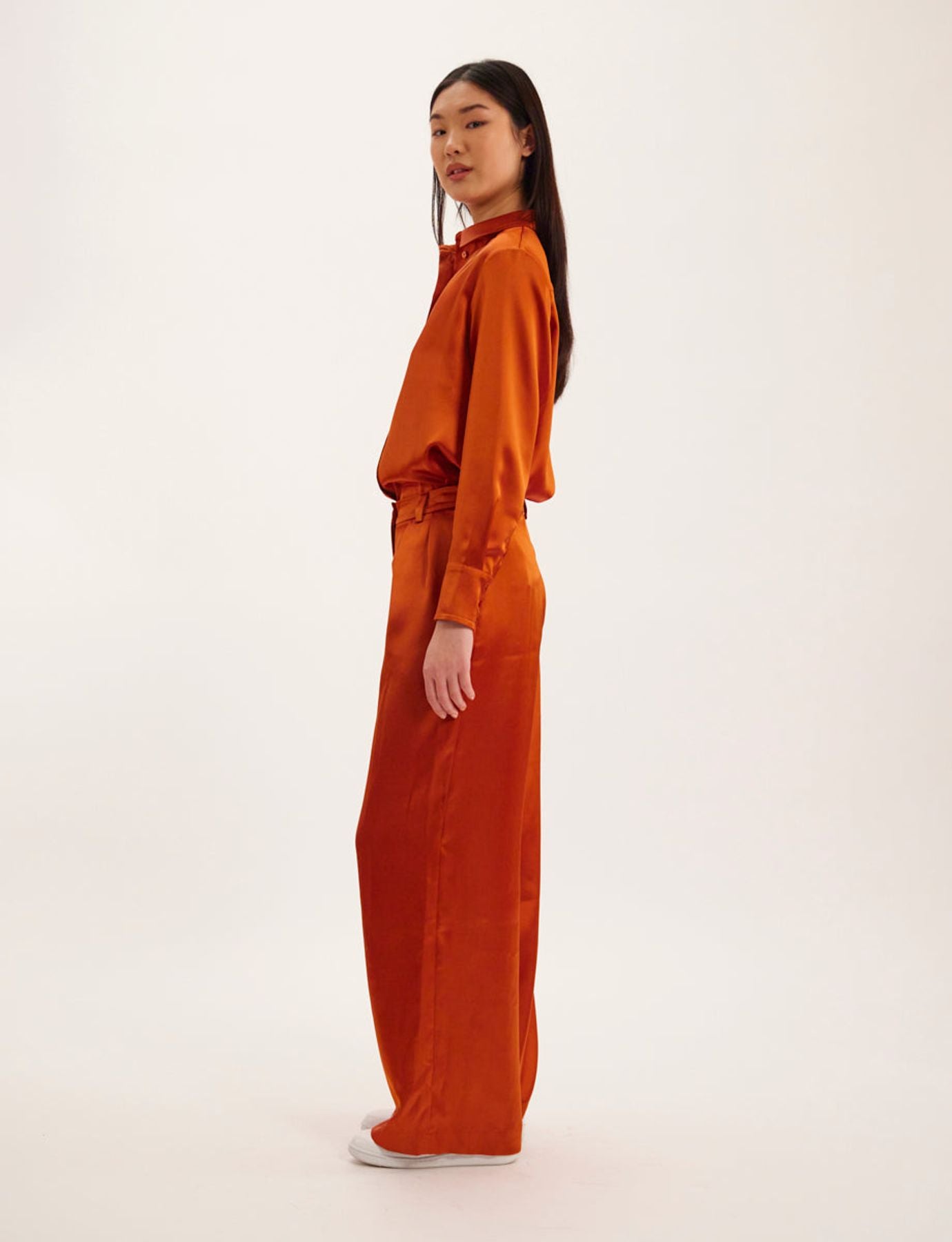 Luciano burnt orange trousers