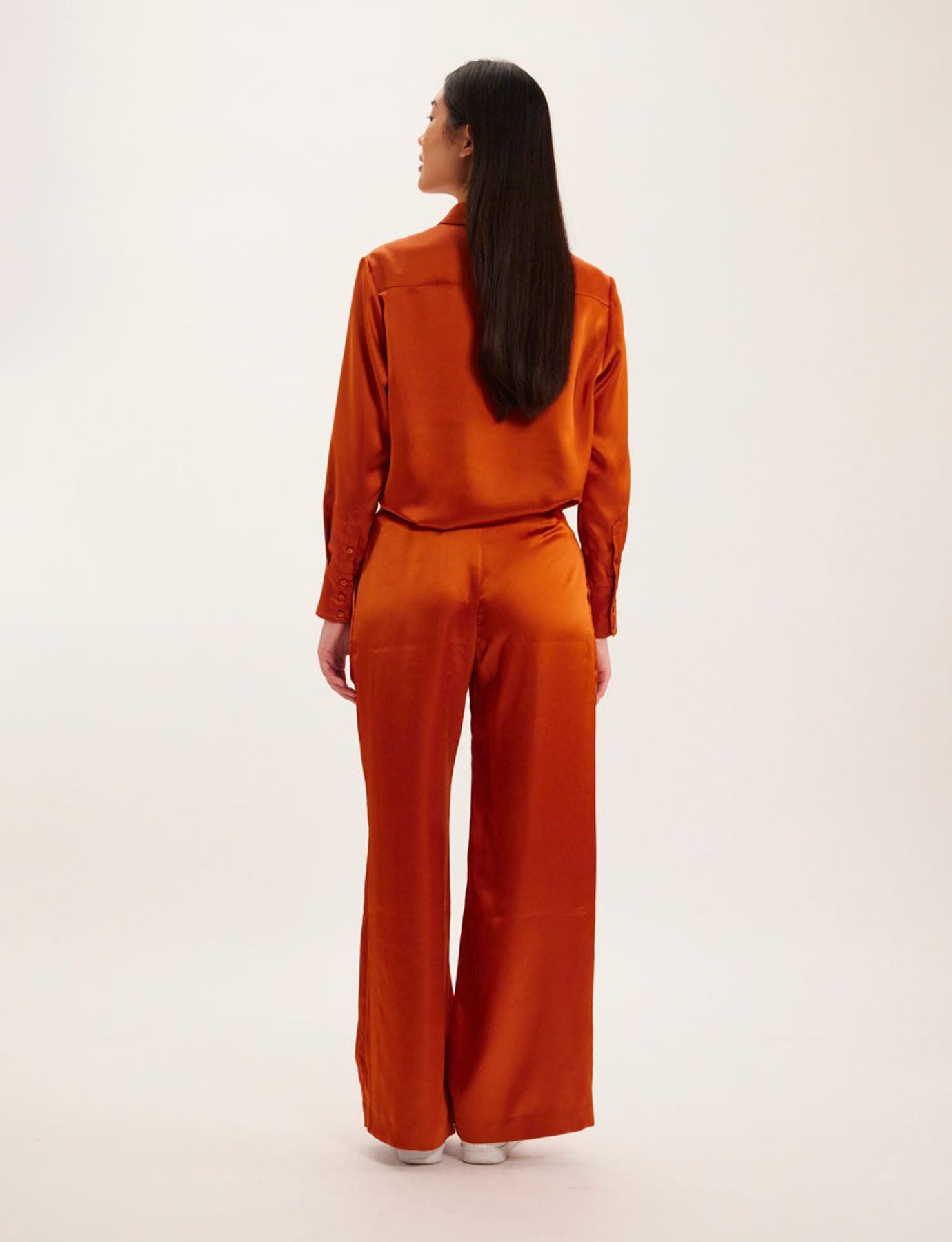 Luciano burnt orange trousers