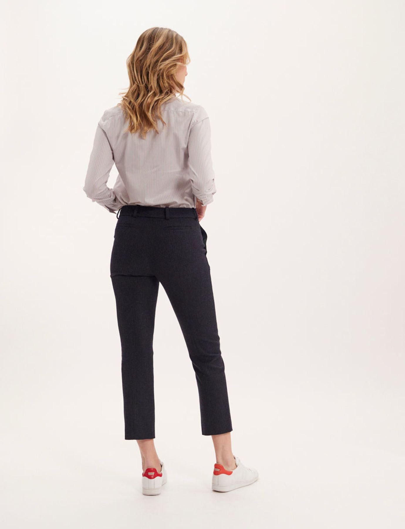 Audrey black and blue trousers