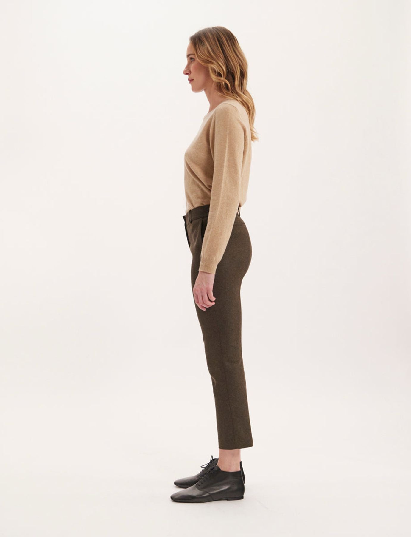 Audrey khaki trousers