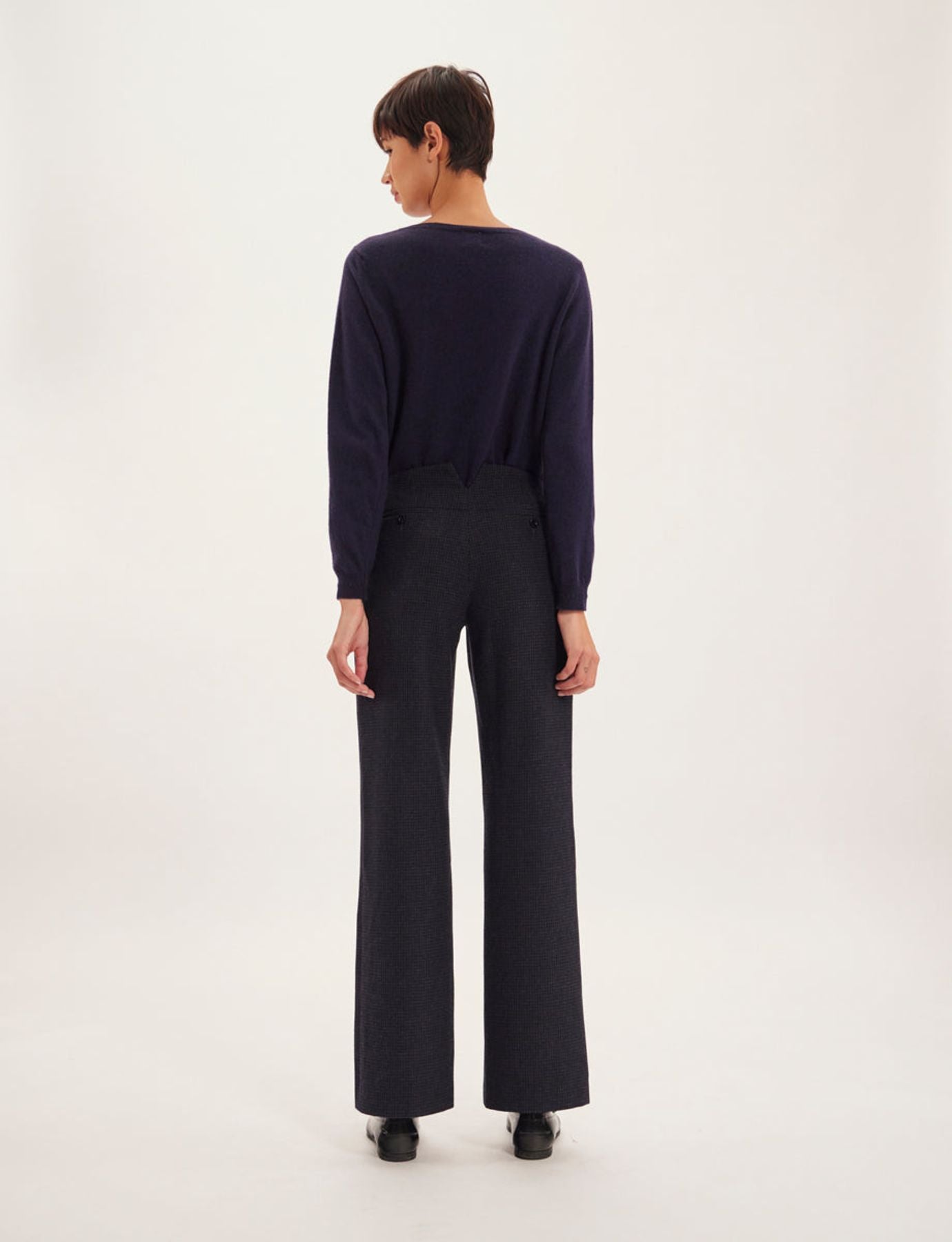 Gabriel blue and black trousers