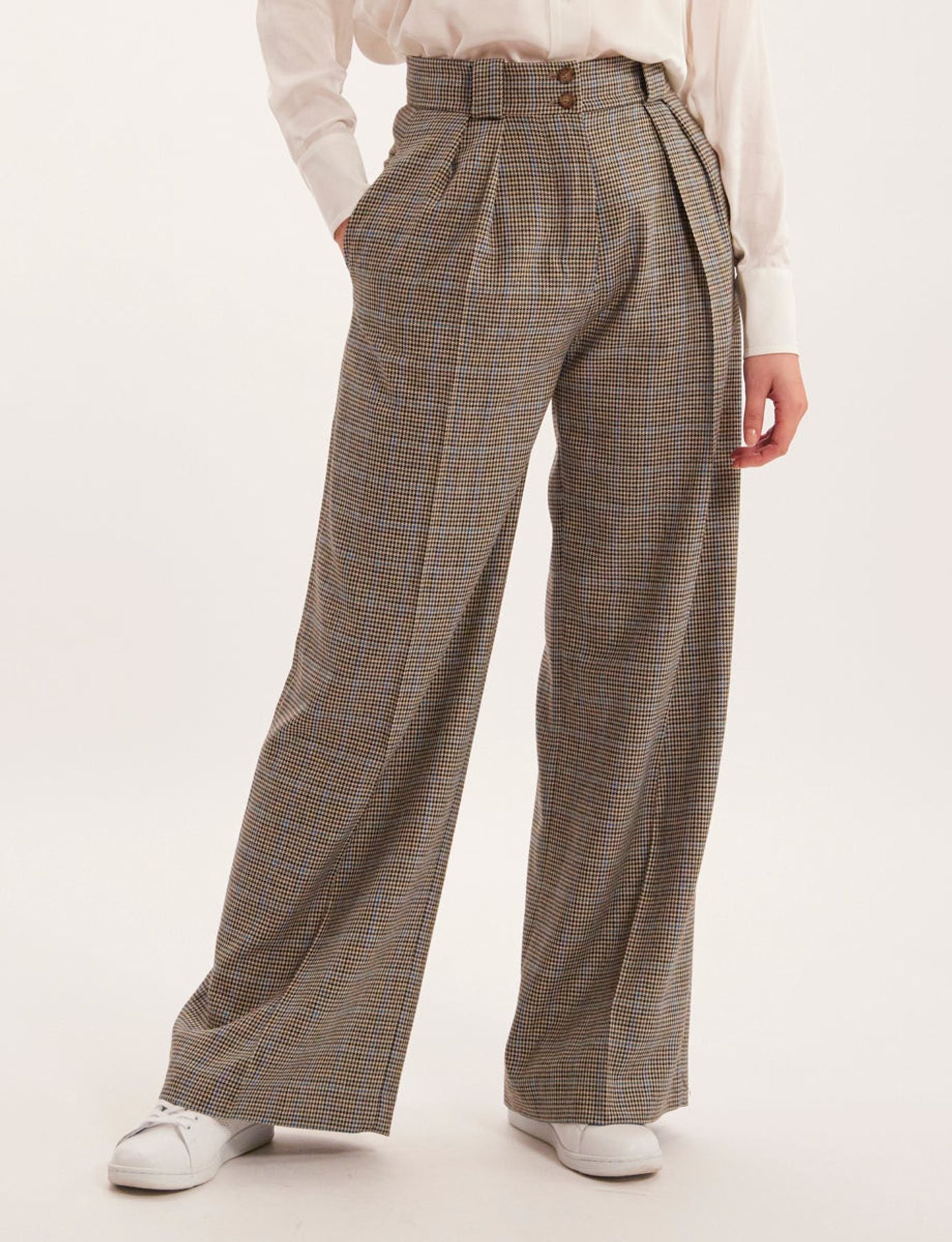 Marlène houndstooth trousers