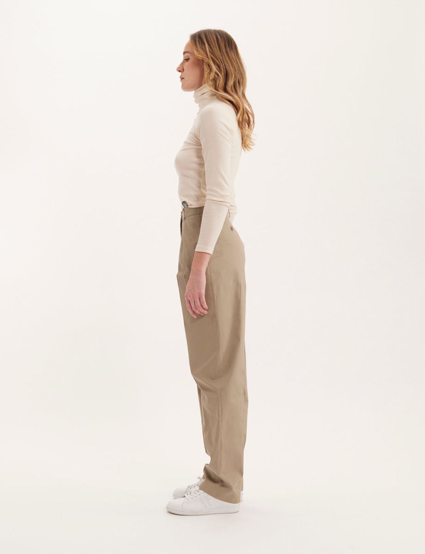 Beige Marlow trousers