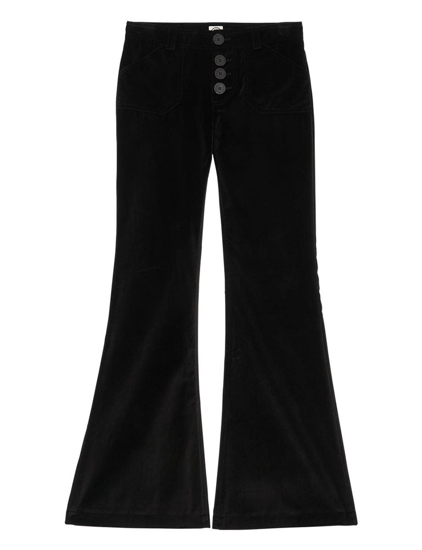 Pantalón de algodón negro Charlotte