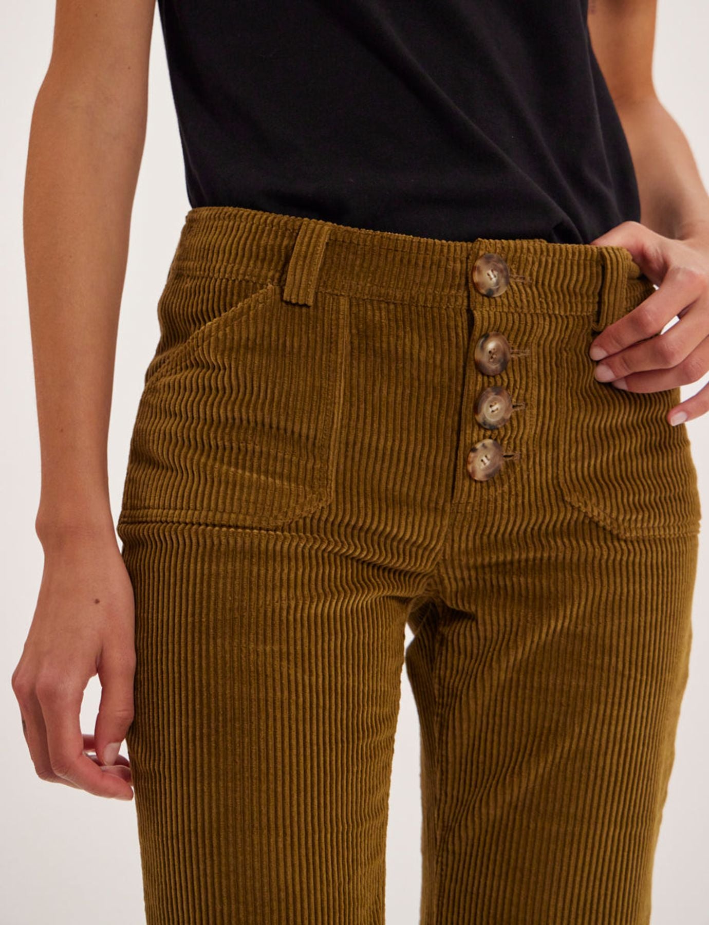 Charlotte honey velvet trousers
