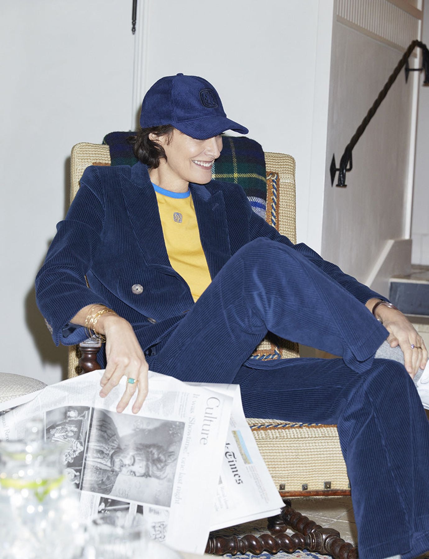 Charlotte navy trousers