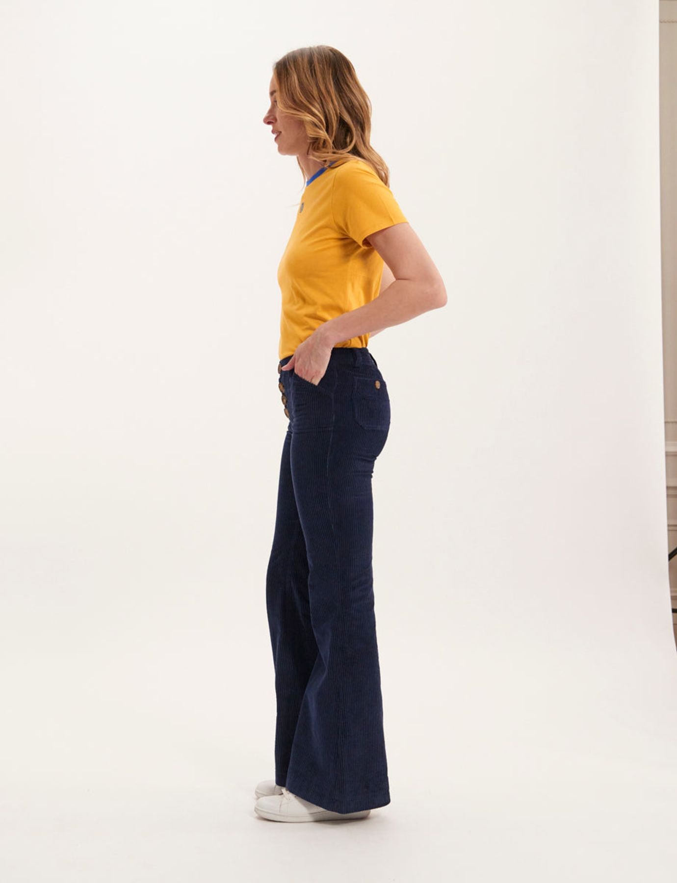 Charlotte navy trousers