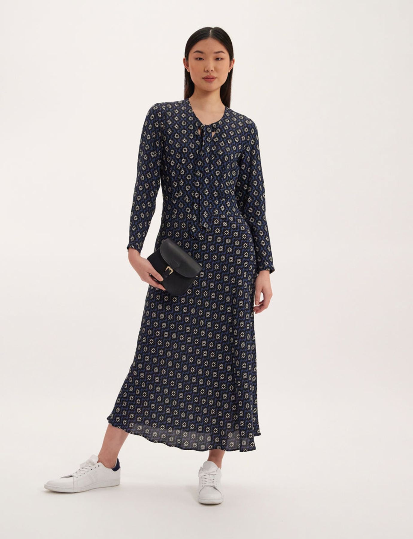Robe Ariel imprimé bleu