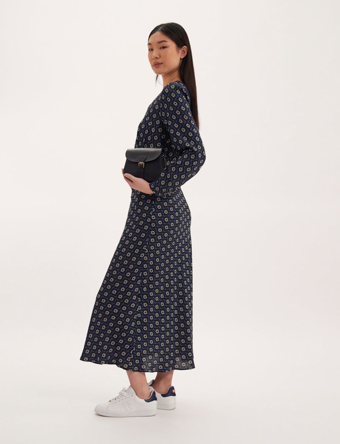 Robe Ariel imprimé bleu