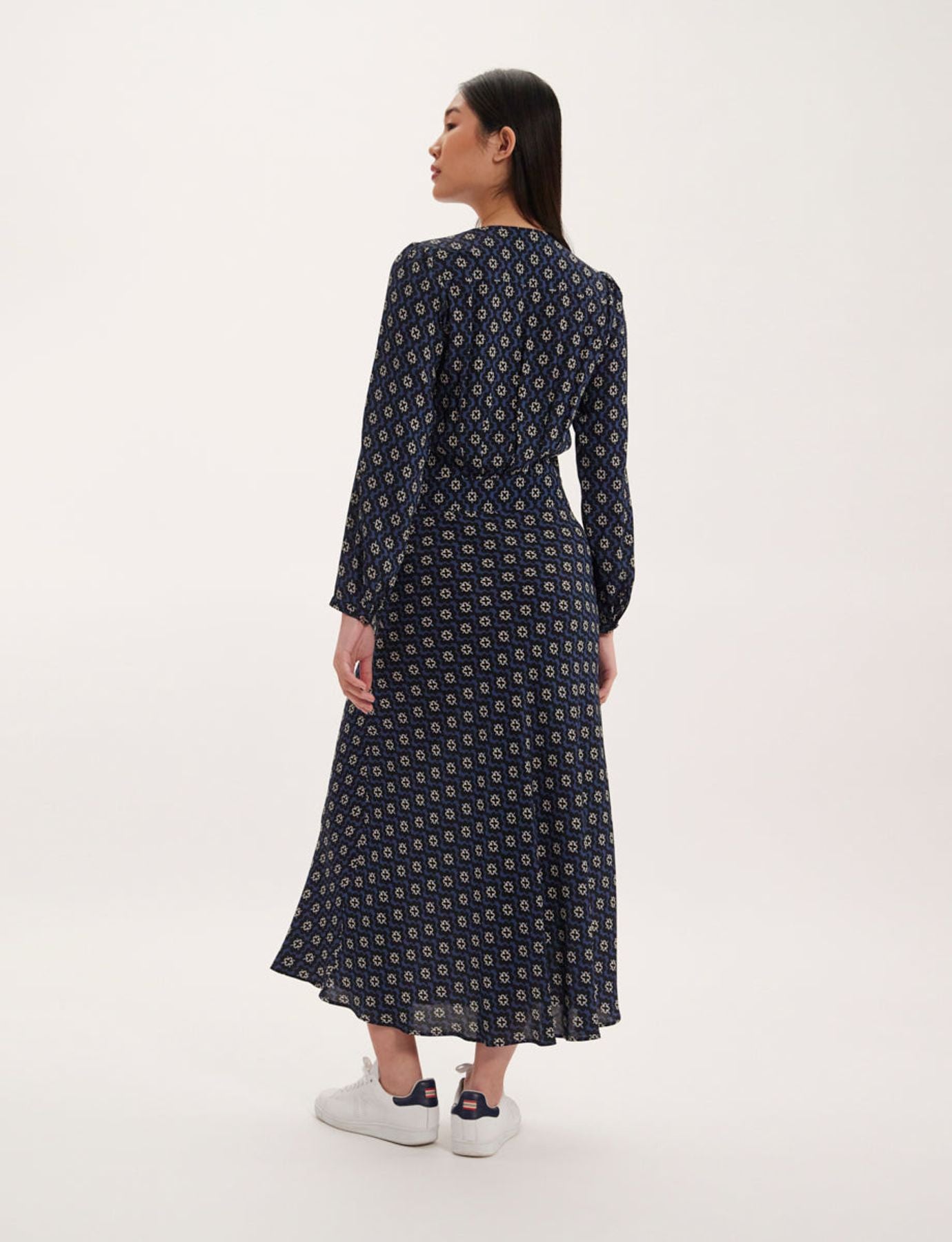 Robe Ariel imprimé bleu
