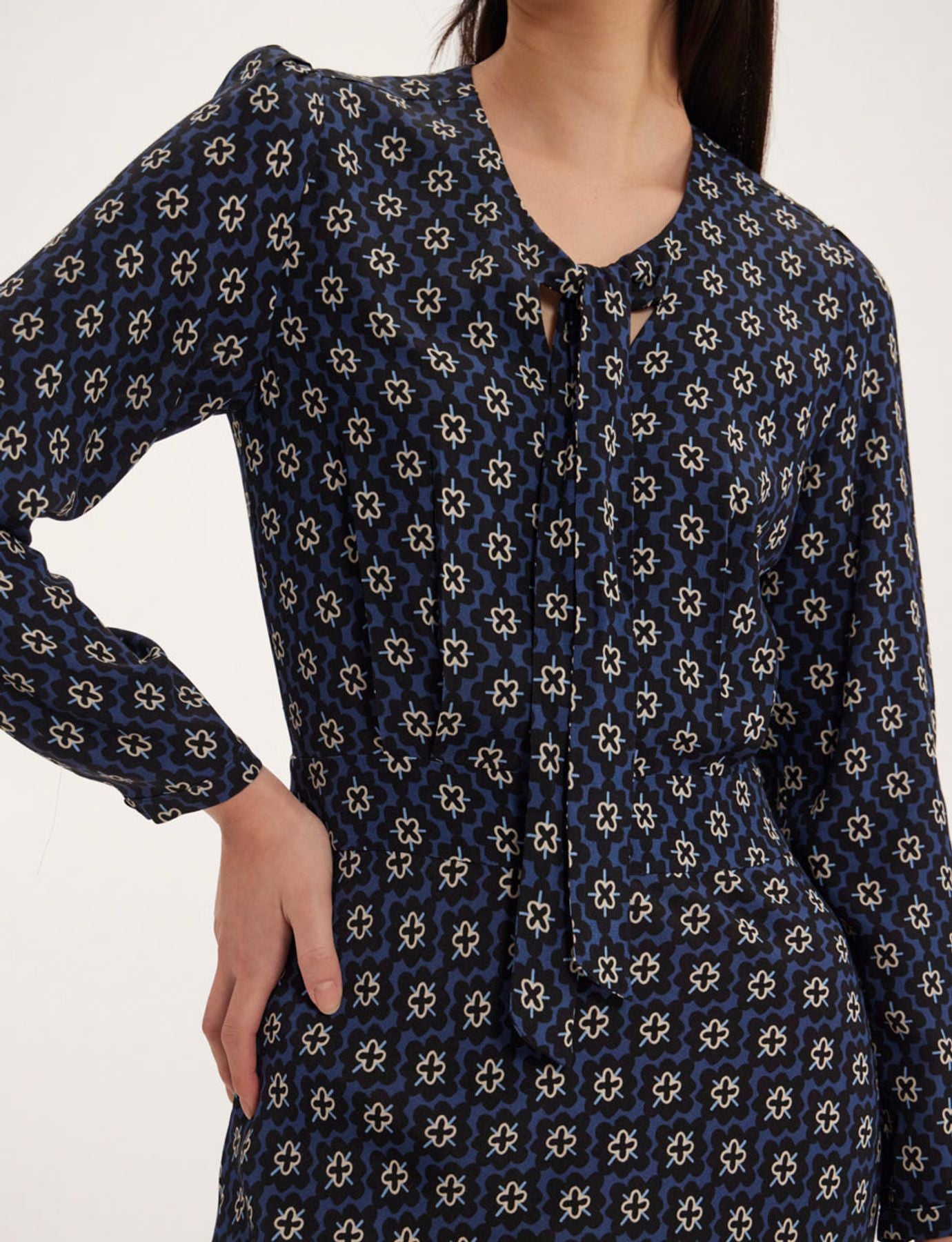 Robe Ariel imprimé bleu