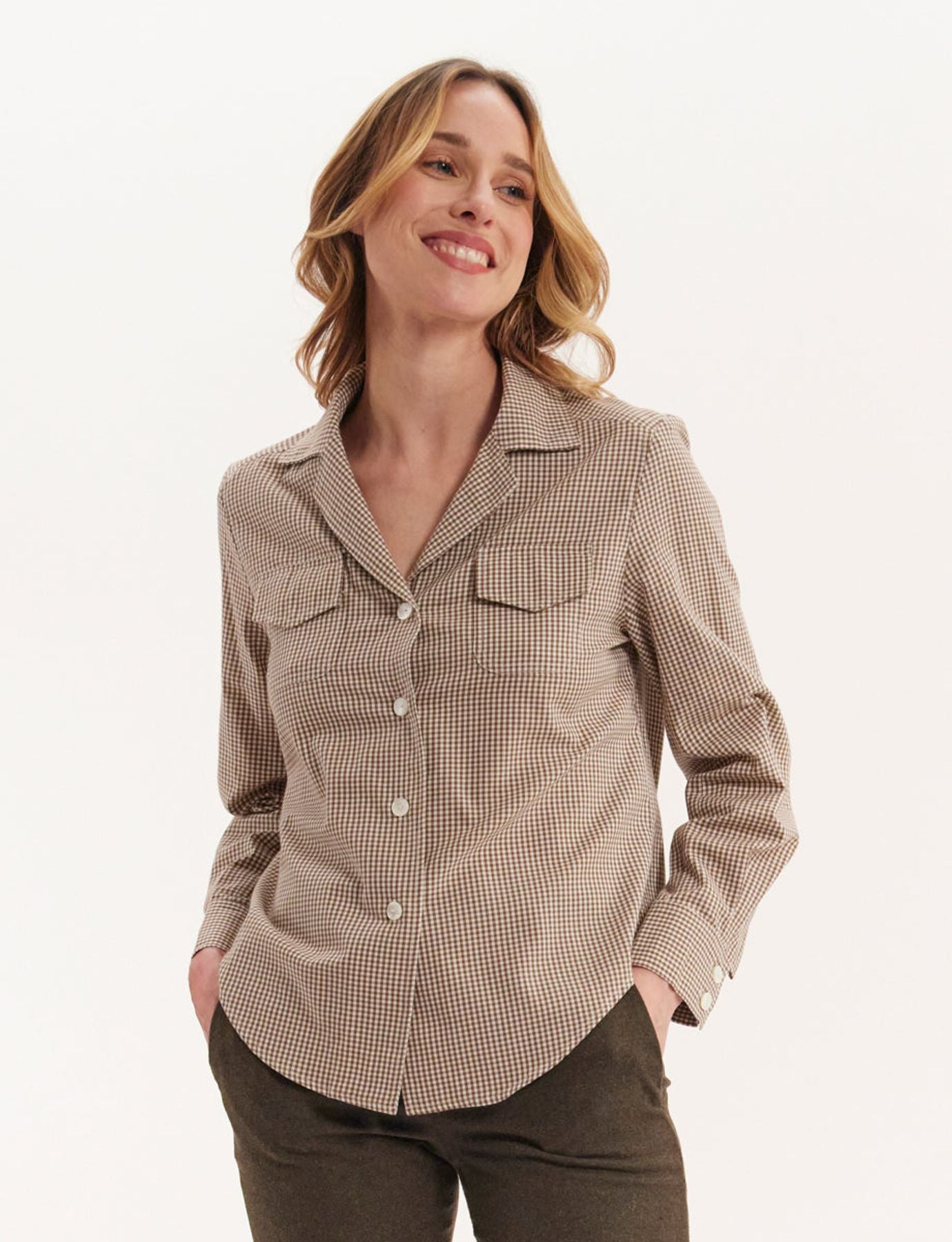 Camicia a quadri Evana