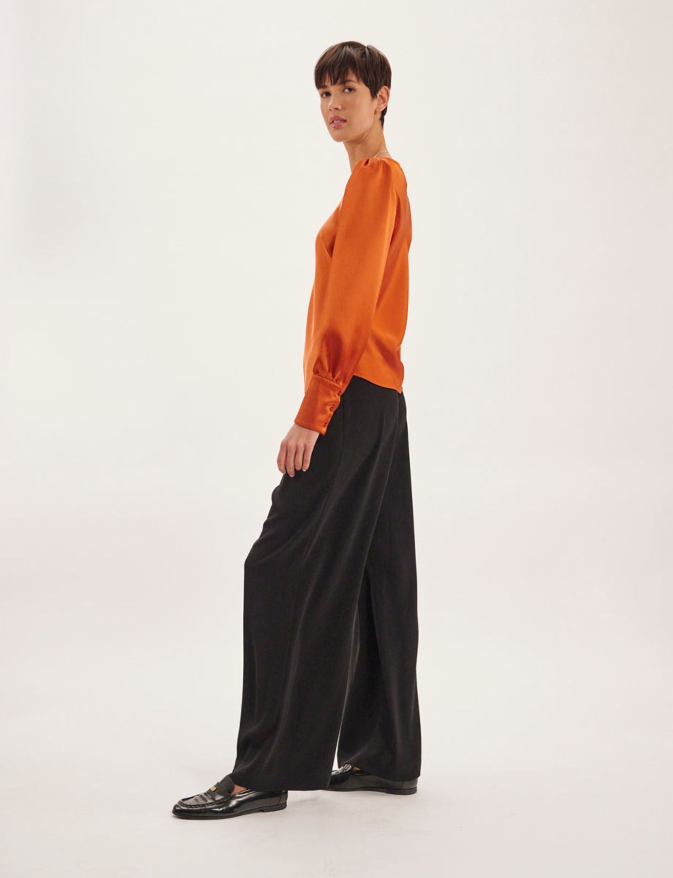Top Theola naranja quemado