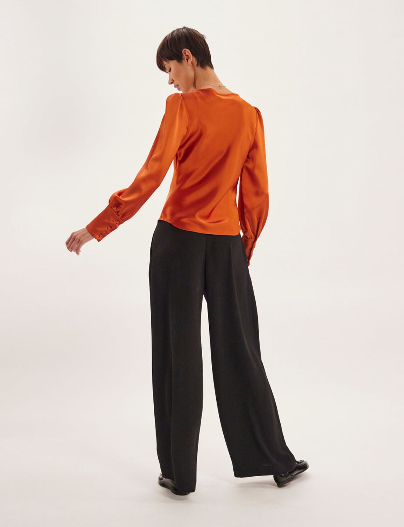 Top Theola naranja quemado