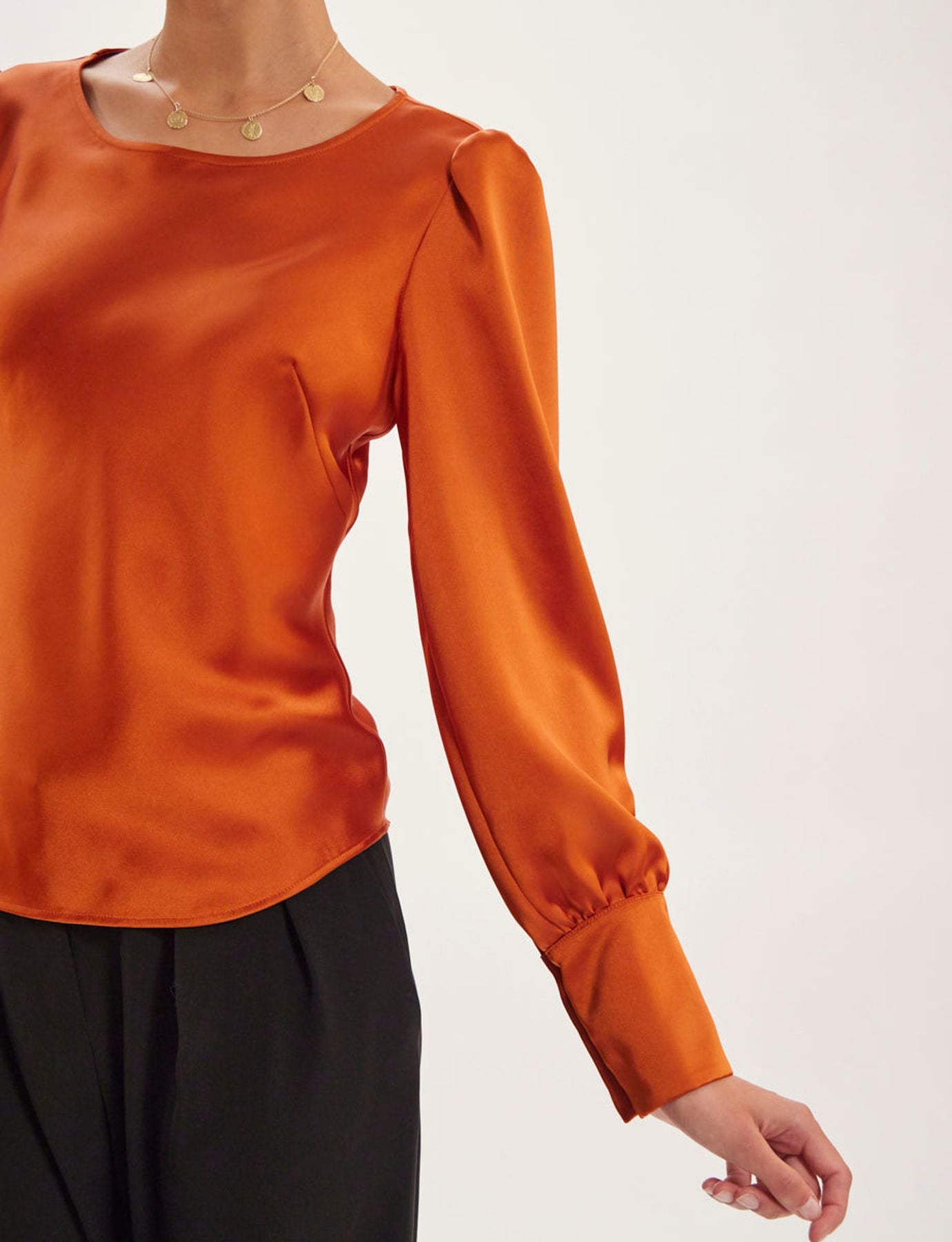 Top Theola naranja quemado