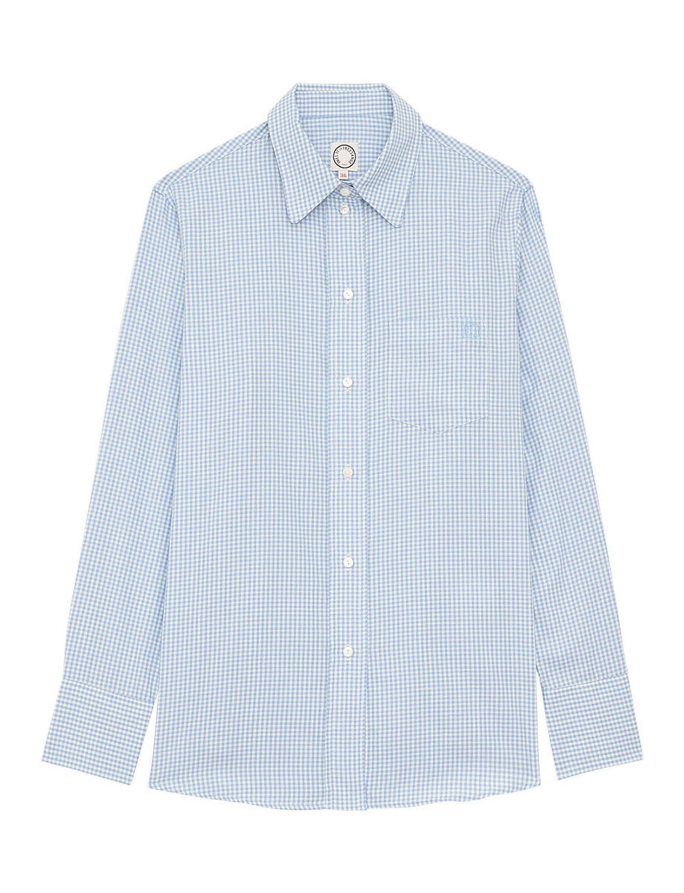 Camicia Maureen in percalle azzurro