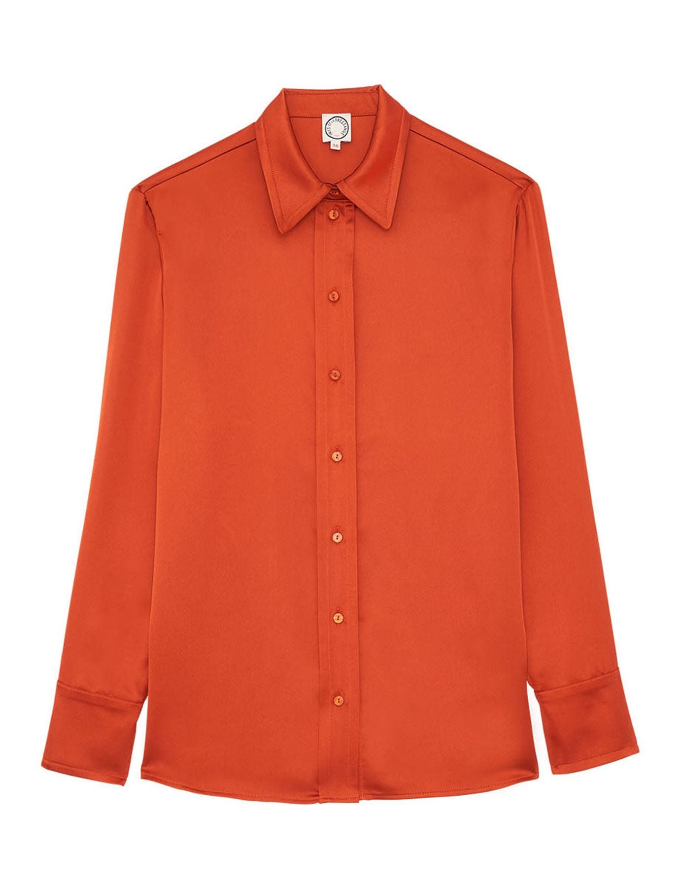 Maureen burnt orange shirt
