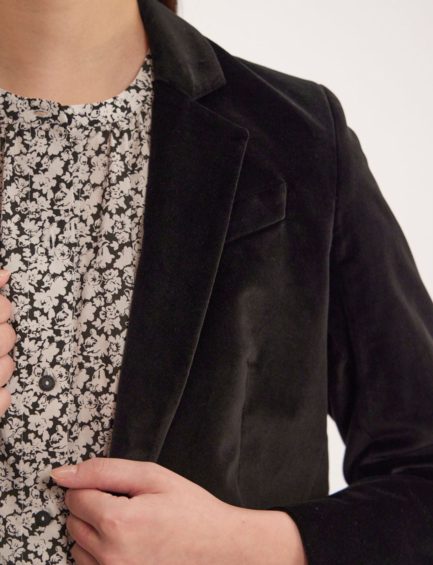 Chaqueta de algodón Bruna negra
