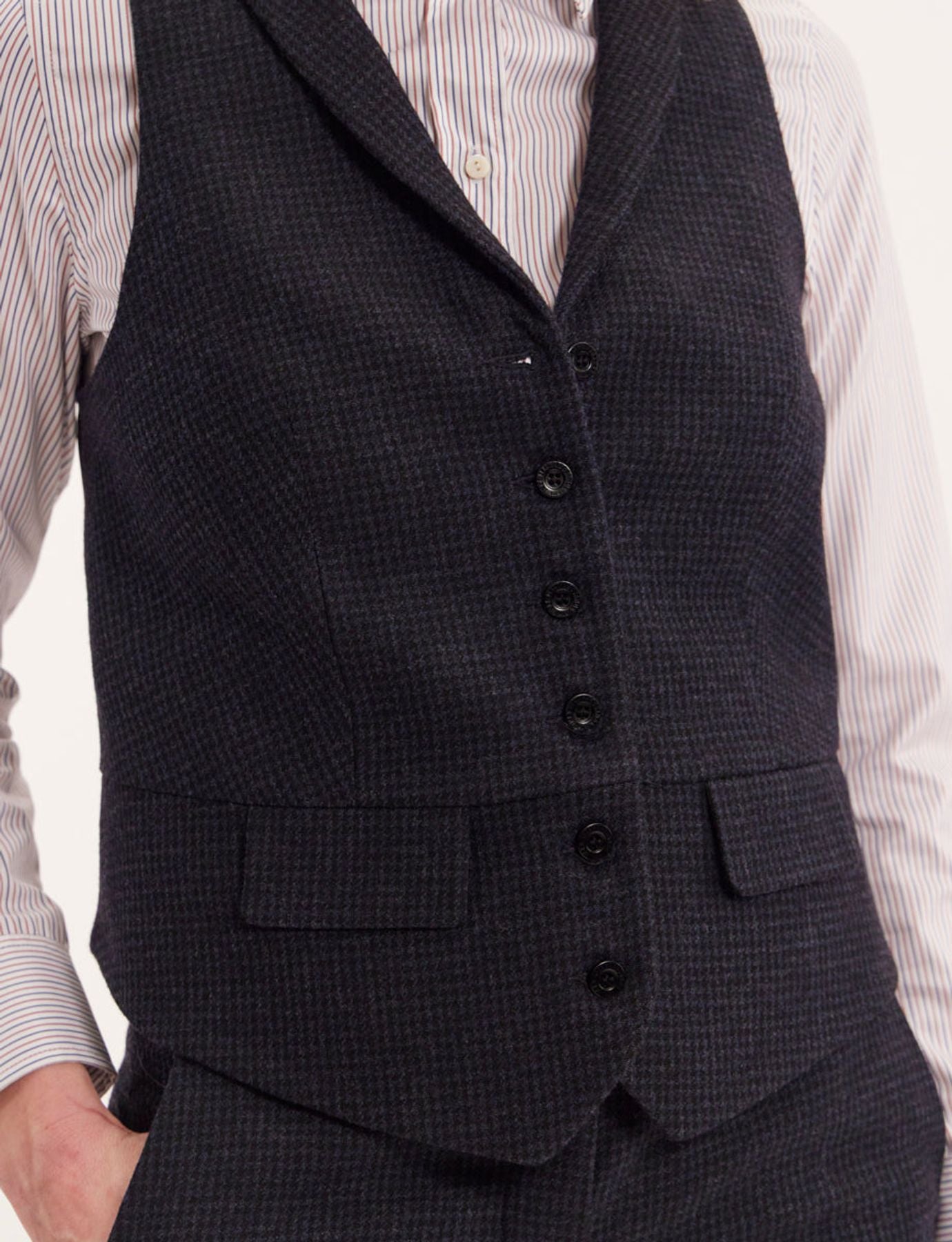 Gilet Robinson noir et bleu