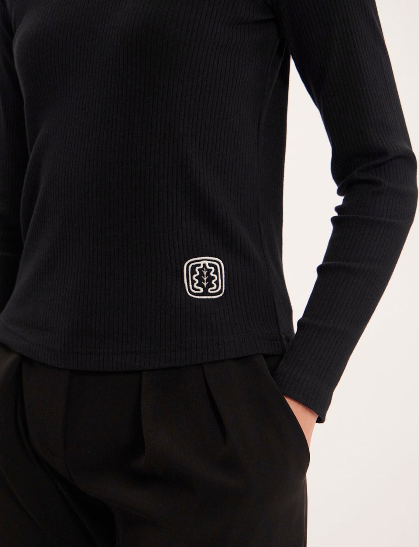 Matthieu black lightweight turtleneck jumper
