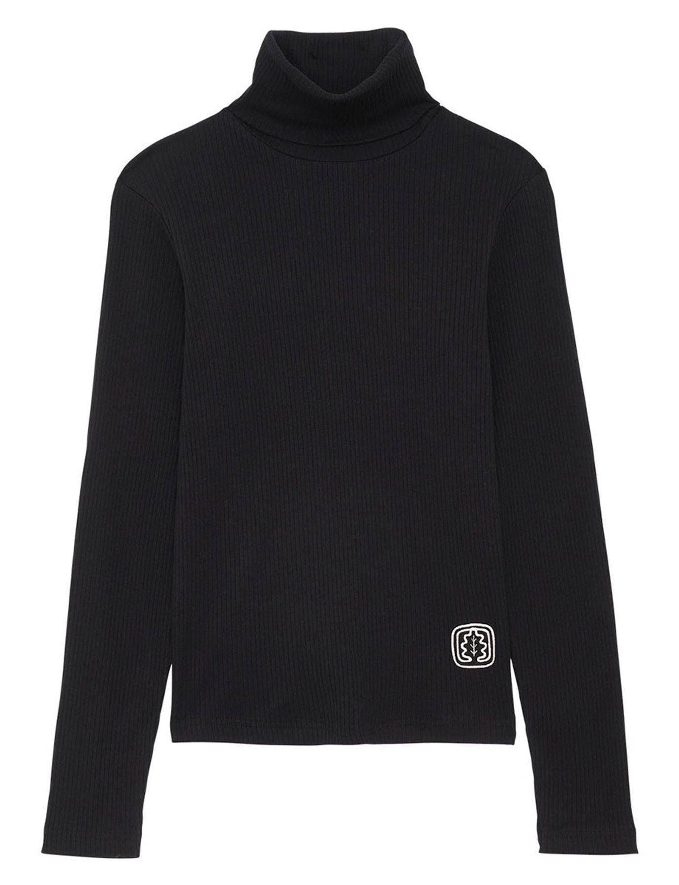 Matthieu black lightweight turtleneck jumper