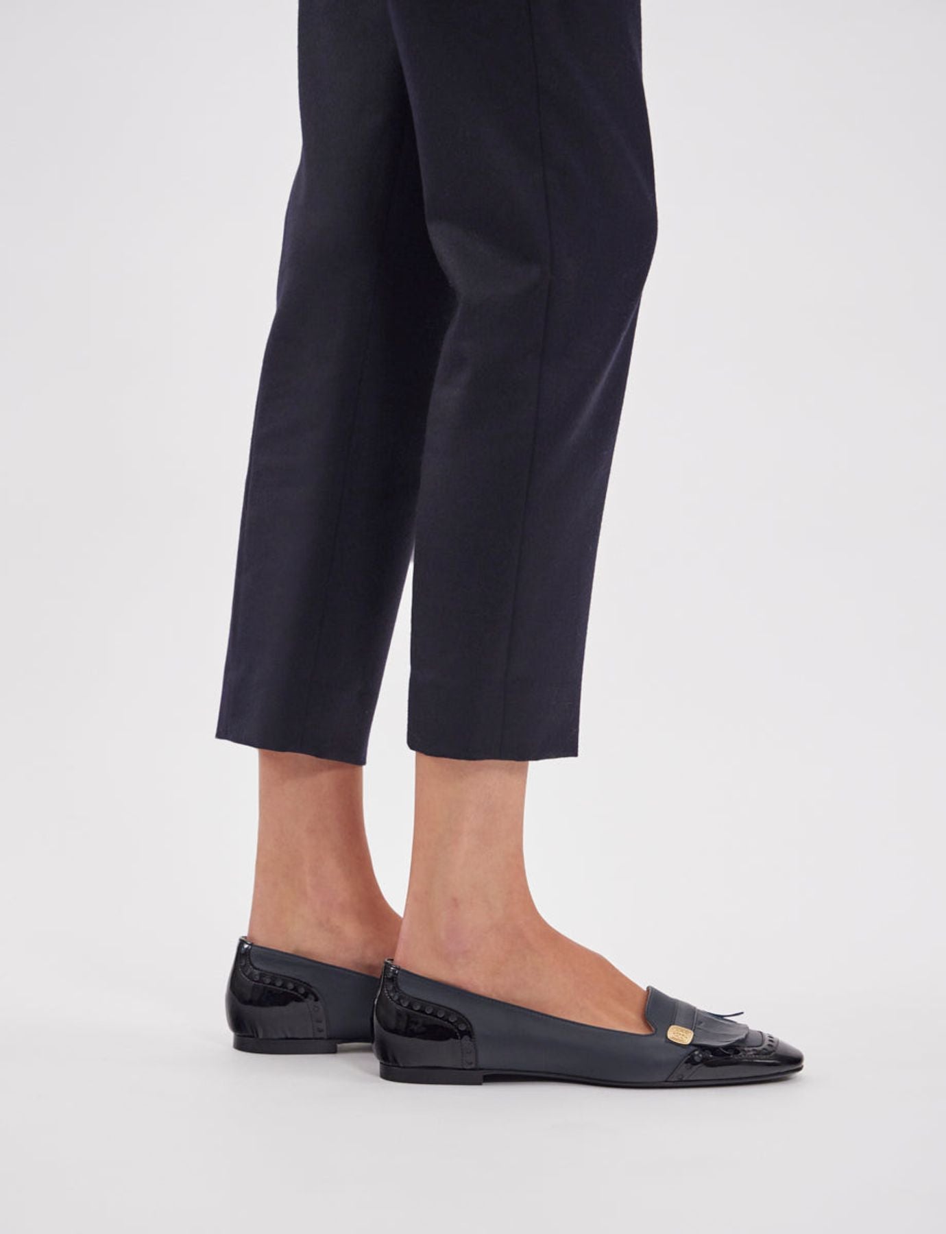 Ballerine bleue et noire