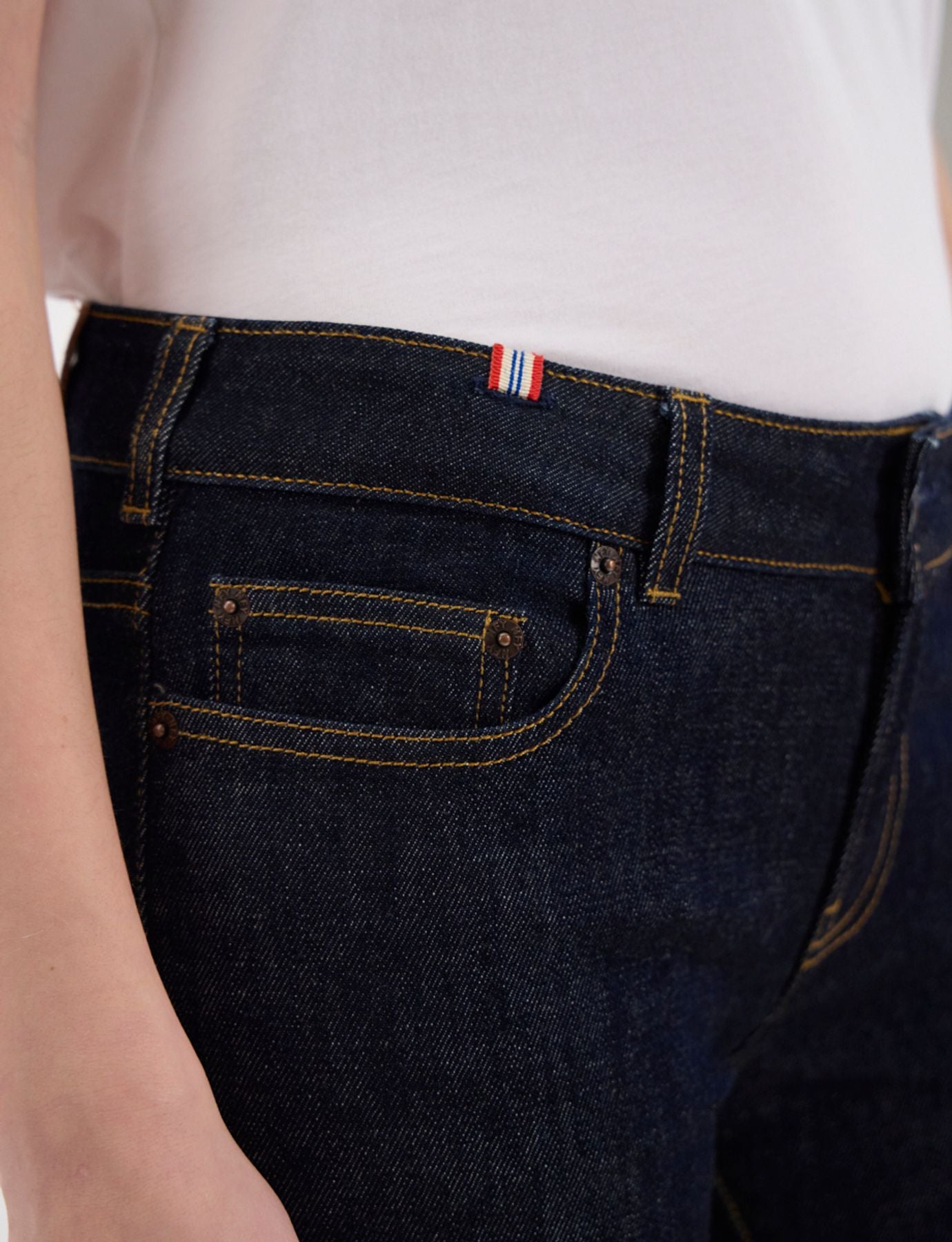 Jeans Anemone aus marineblauer Baumwolle x Notify