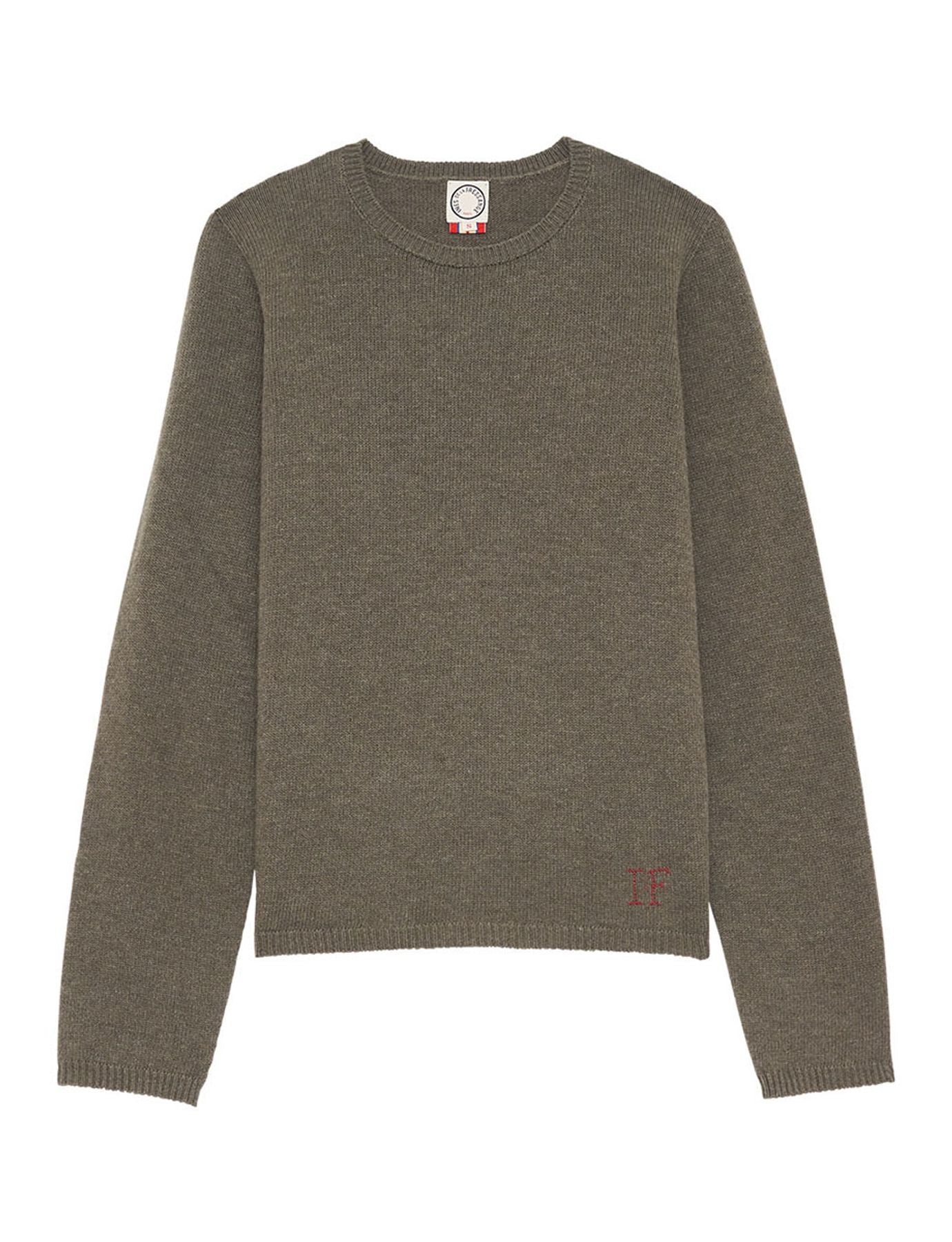 Pull Angelina laine et cachemire kaki