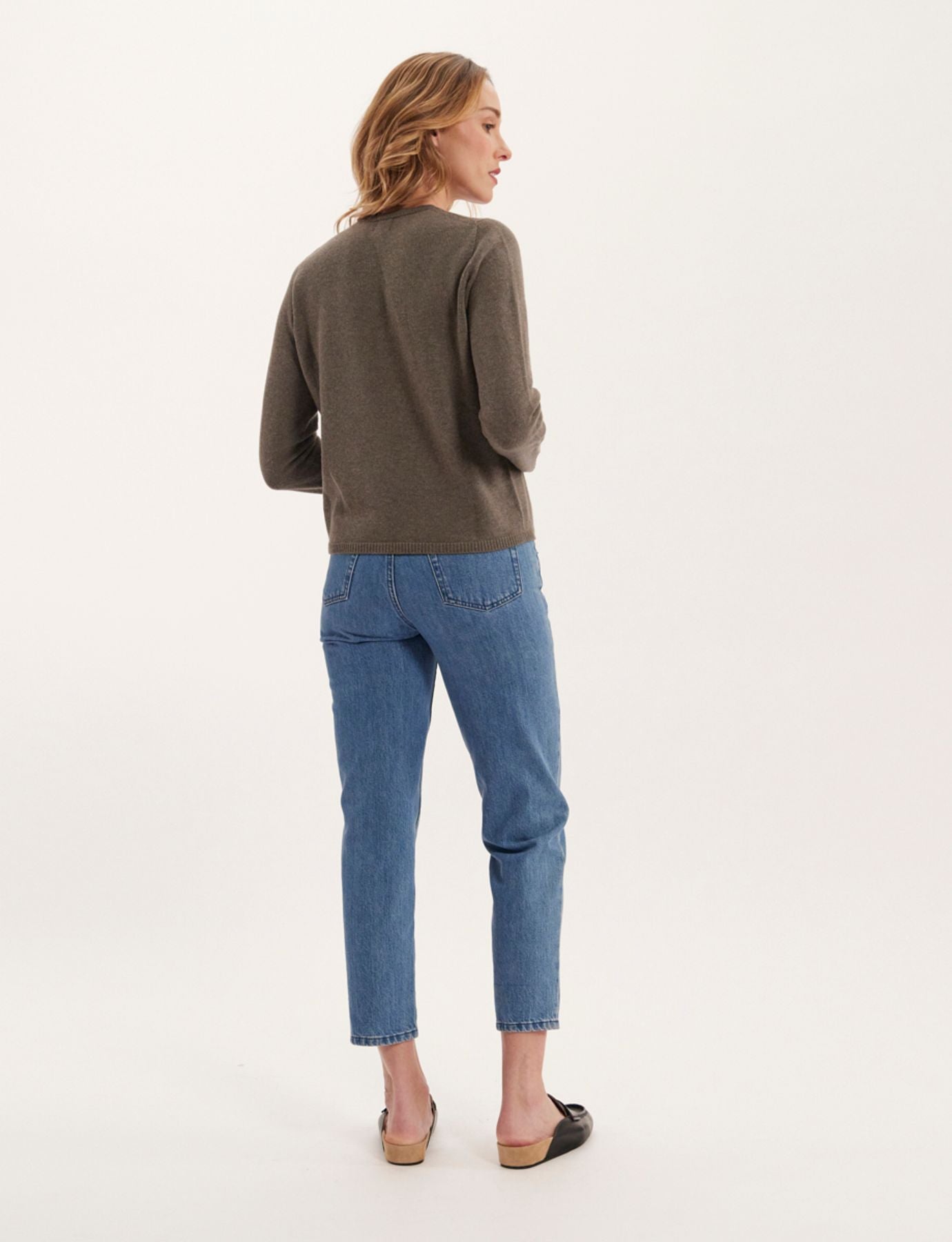 Pull Angelina laine et cachemire kaki
