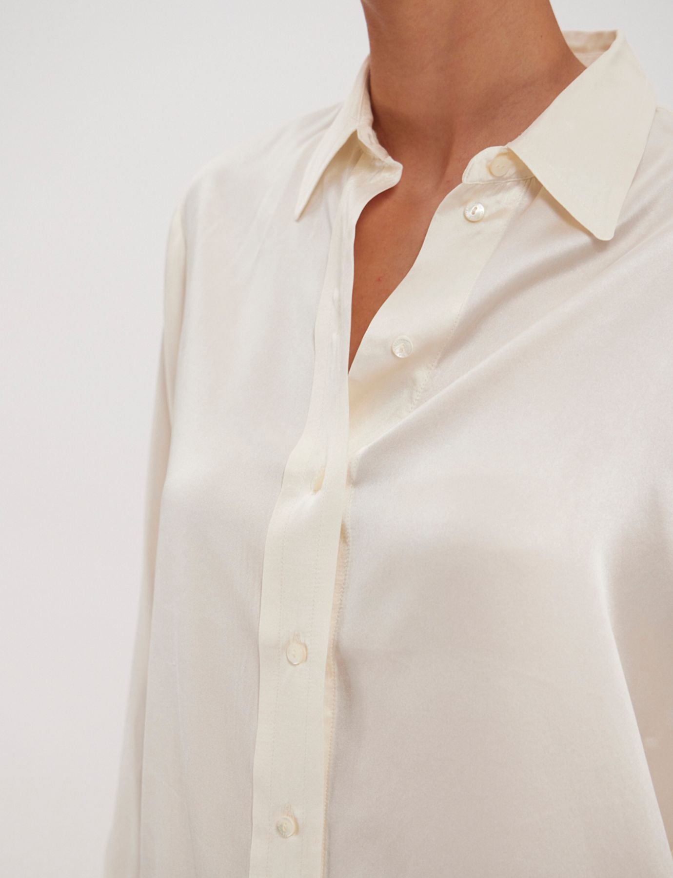 Chemise Maureen écrue en soie