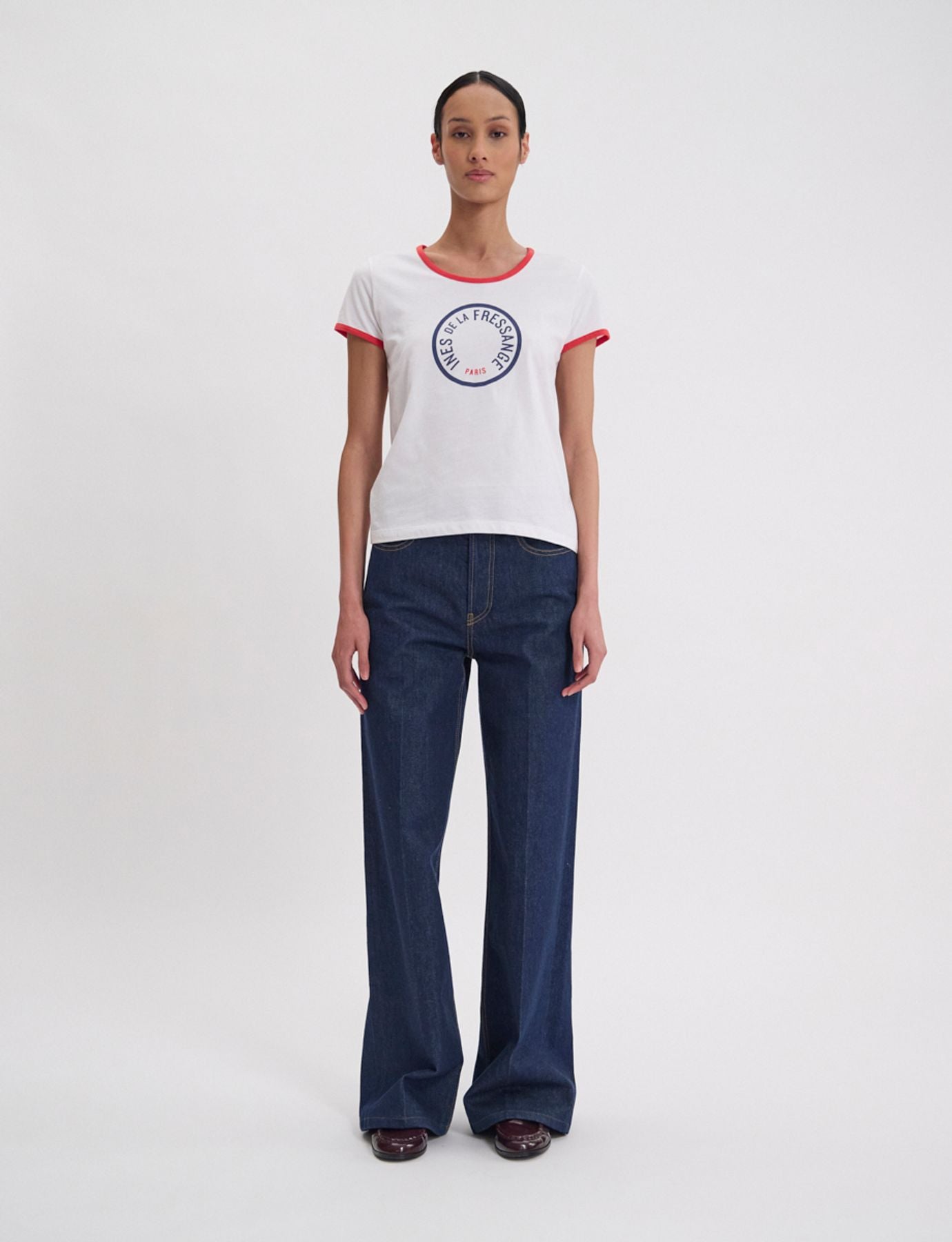 Priscilla white cotton T-shirt