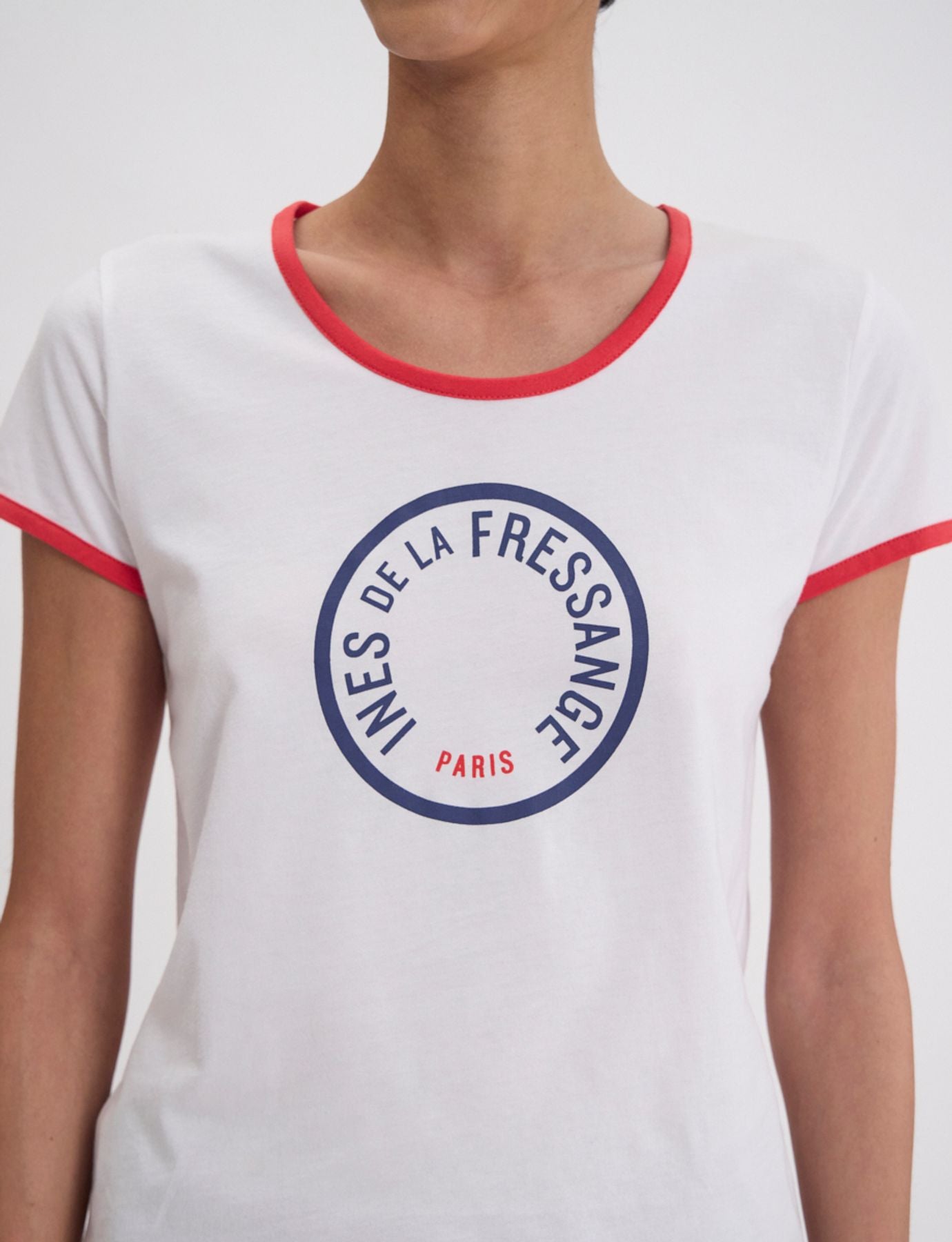 Priscilla white cotton T-shirt