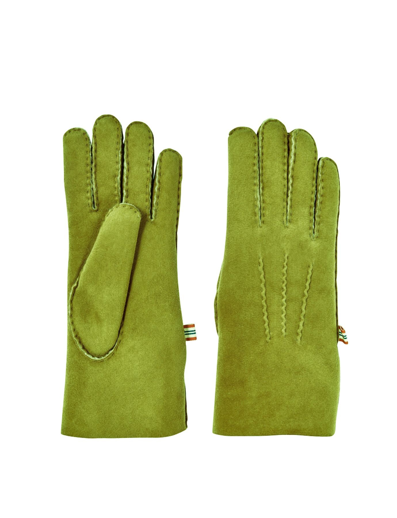 Gants en cuir Constanza kaki