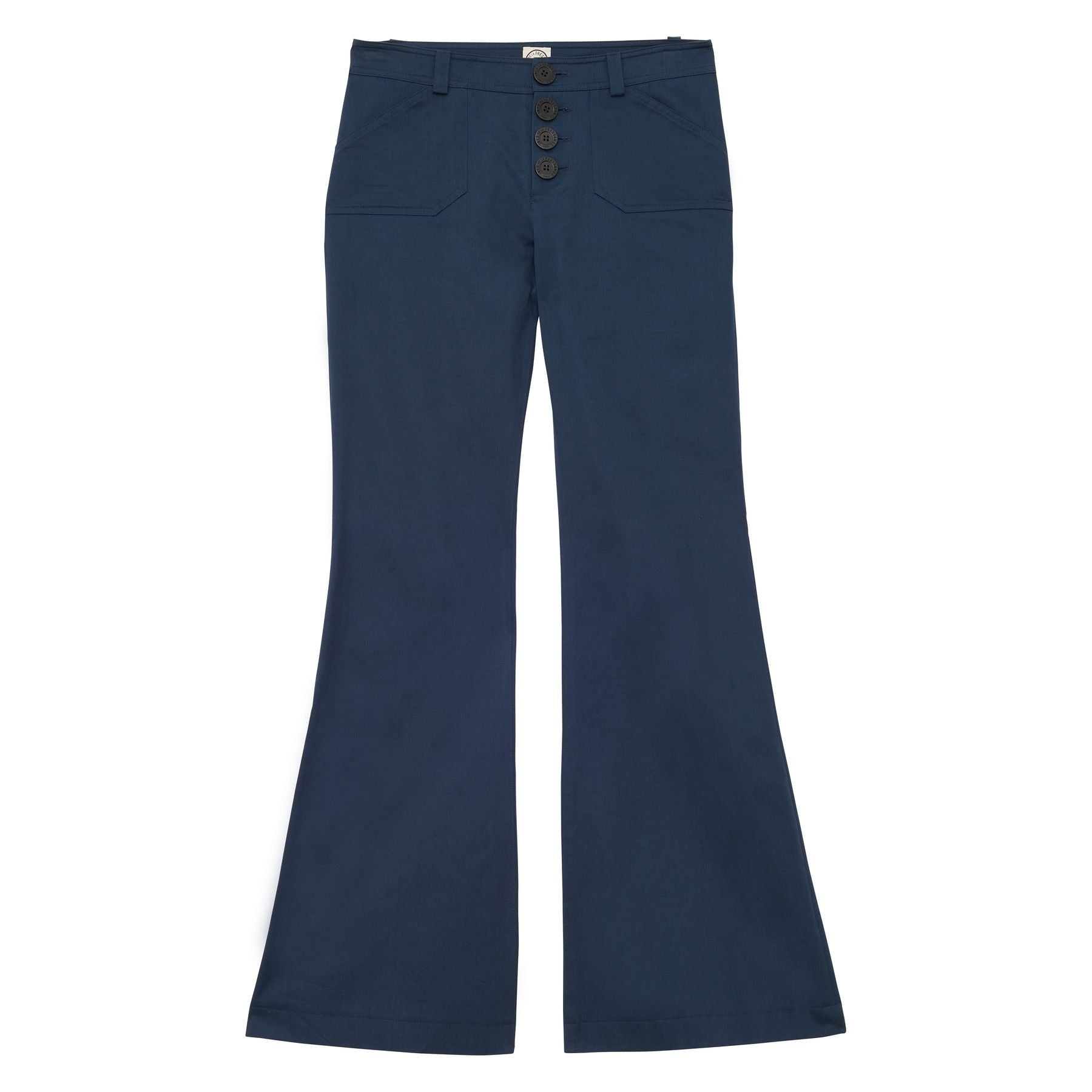 Pantalon Charlotte en coton bleu marine