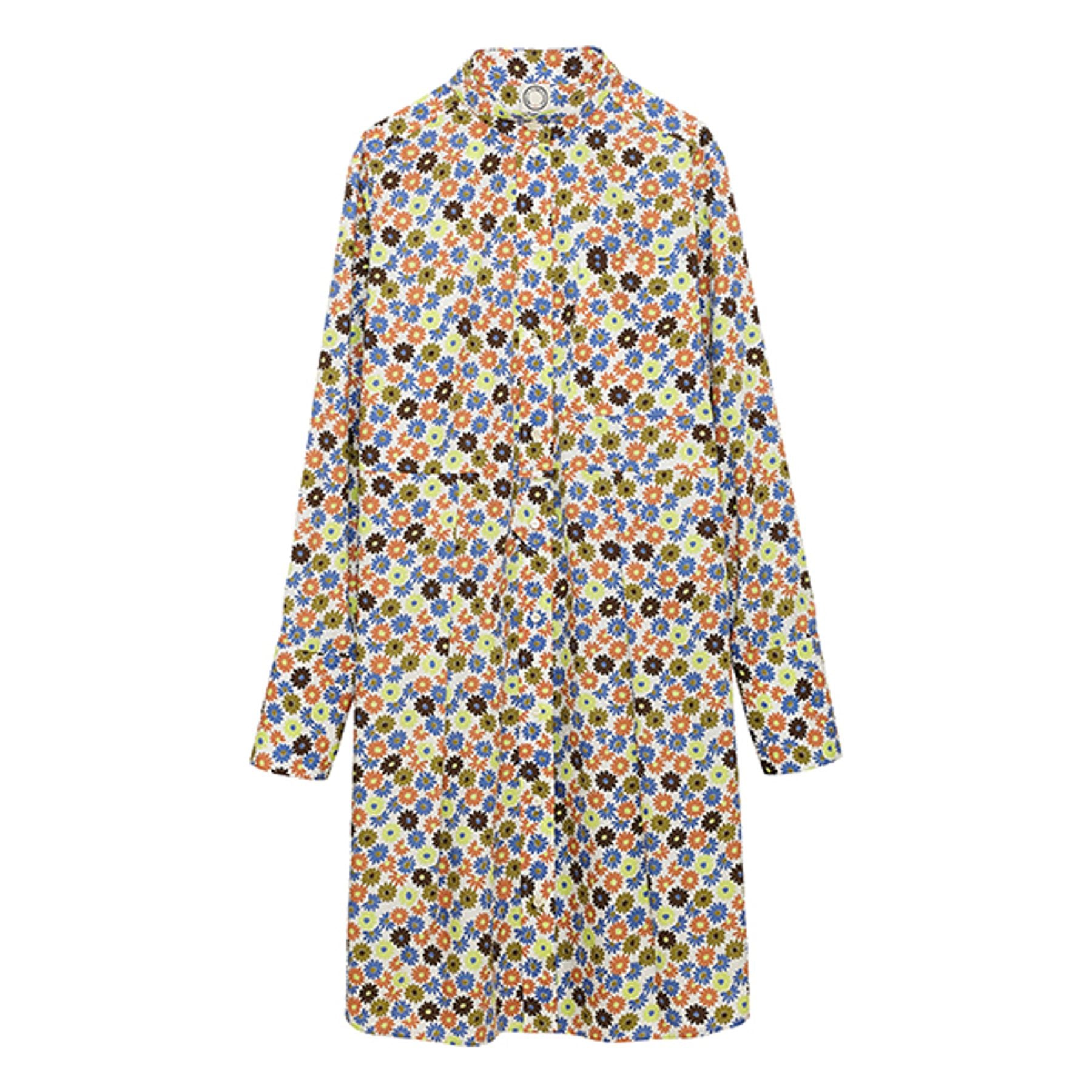 Martina floral cotton shirt dress