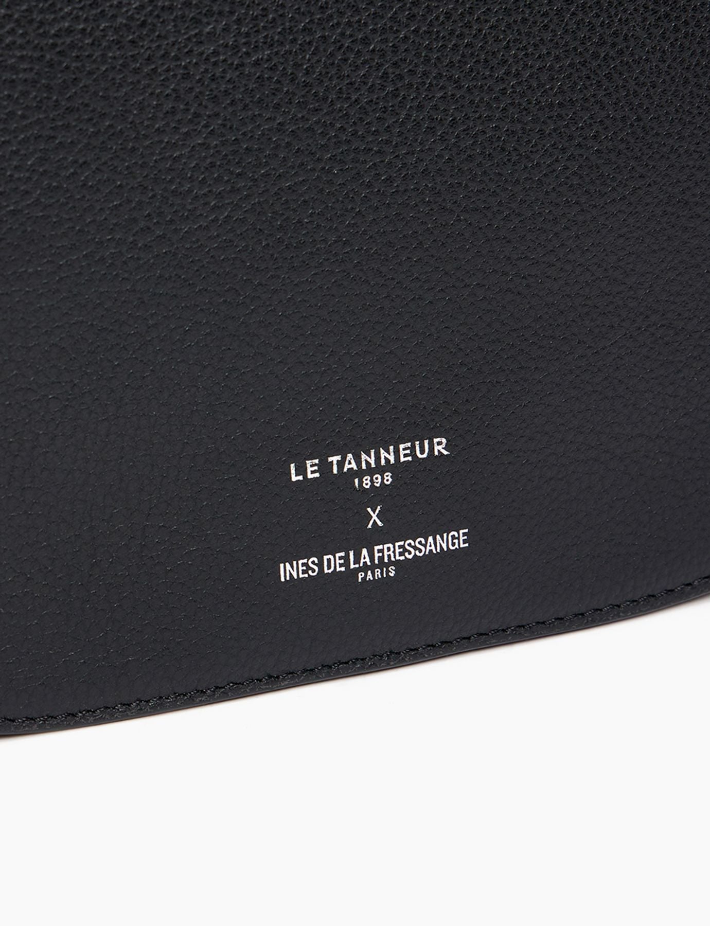 Petit sac à bandoulière noir Ines x Le Tanneur