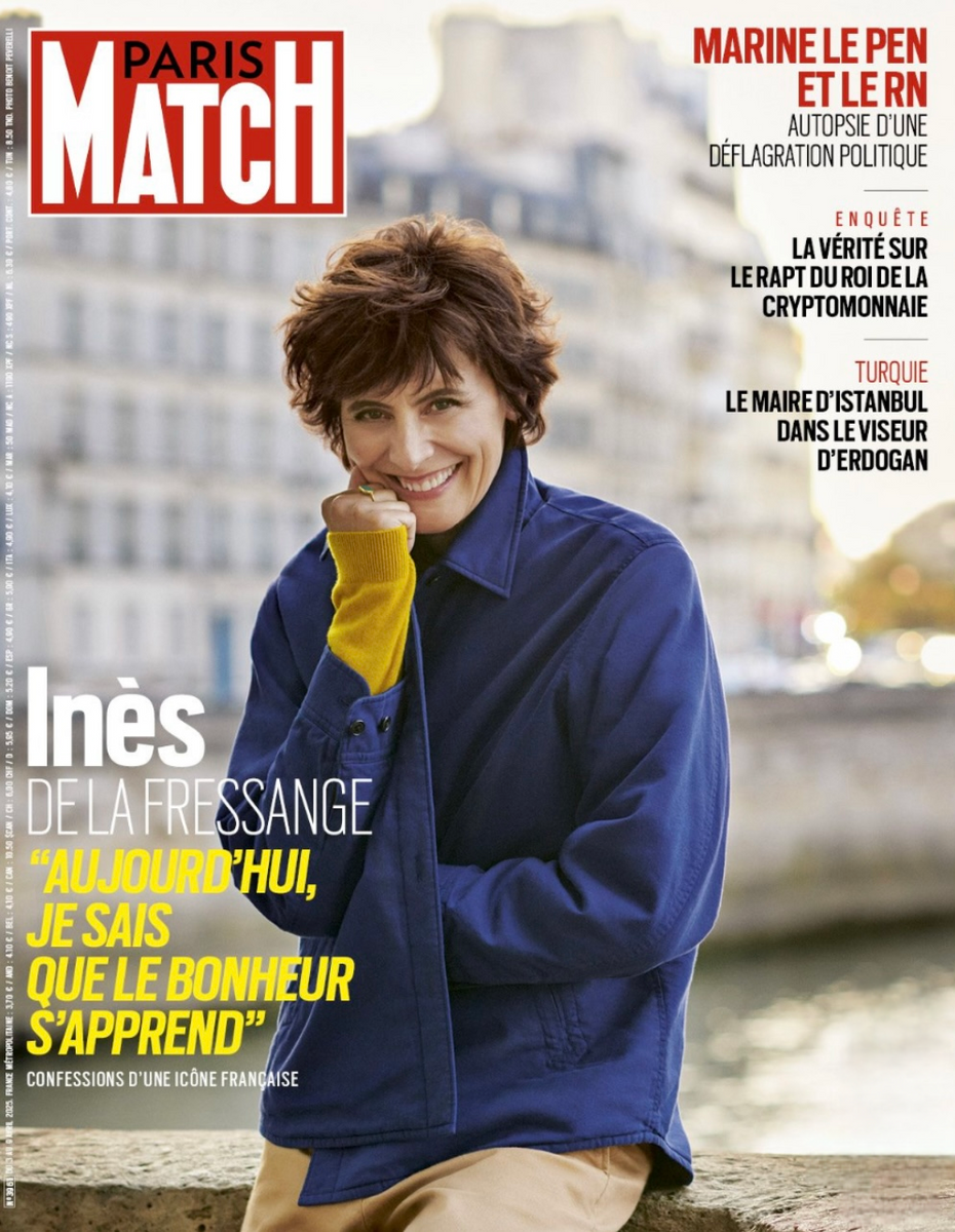 Ines de La Fressange on the Cover of Paris Match