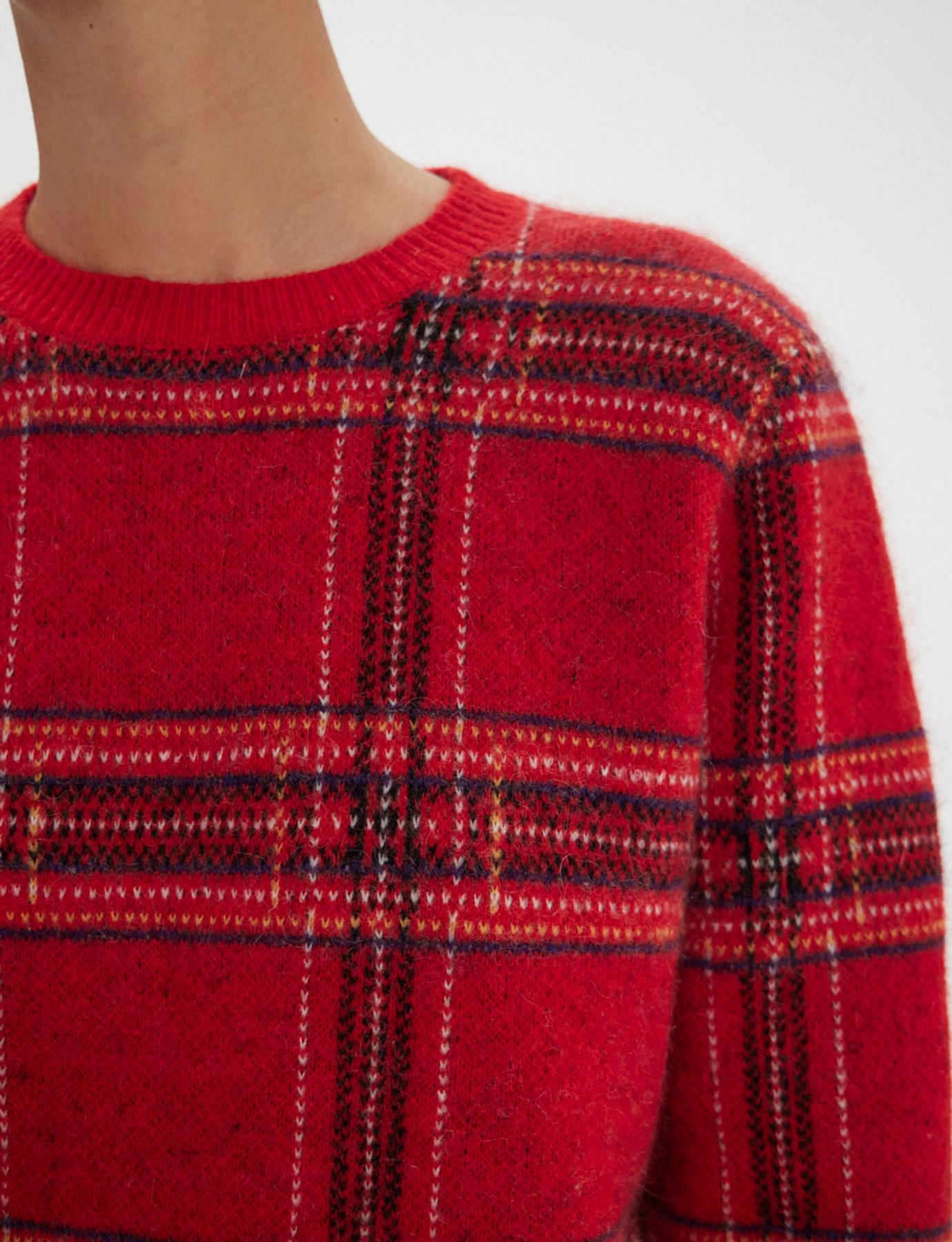Ulysse red jacquard jumper