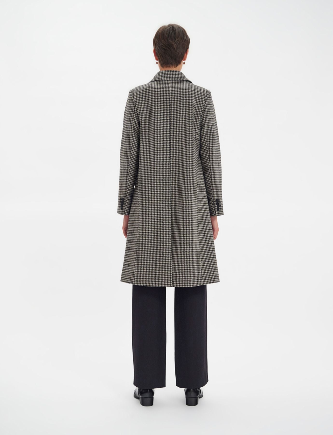 Franck houndstooth wool coat