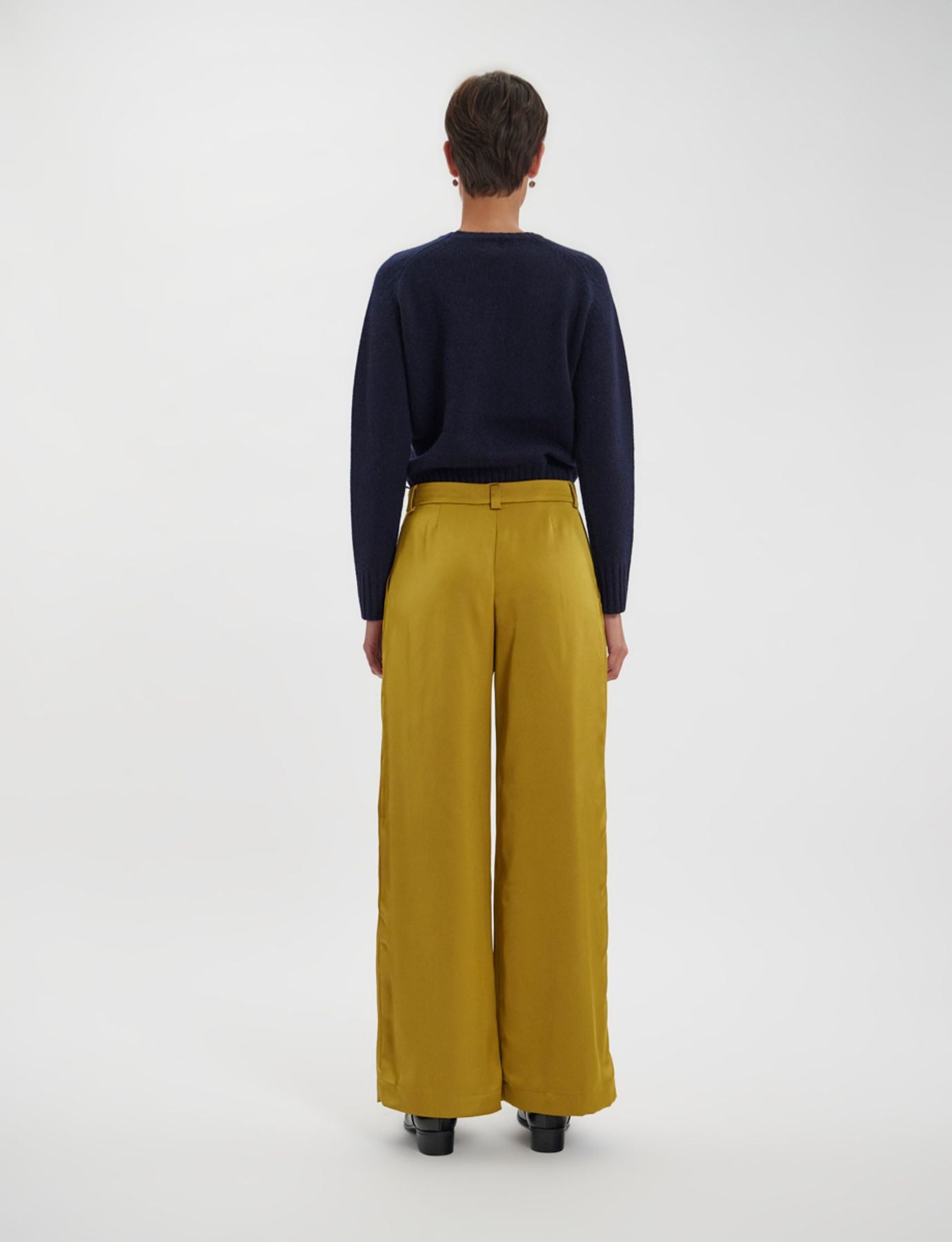 Luciano mustard trousers