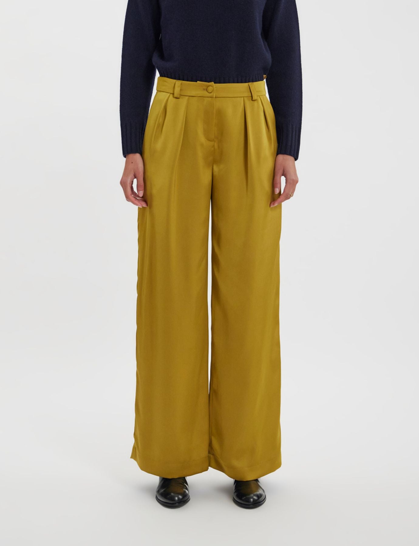 Luciano mustard trousers