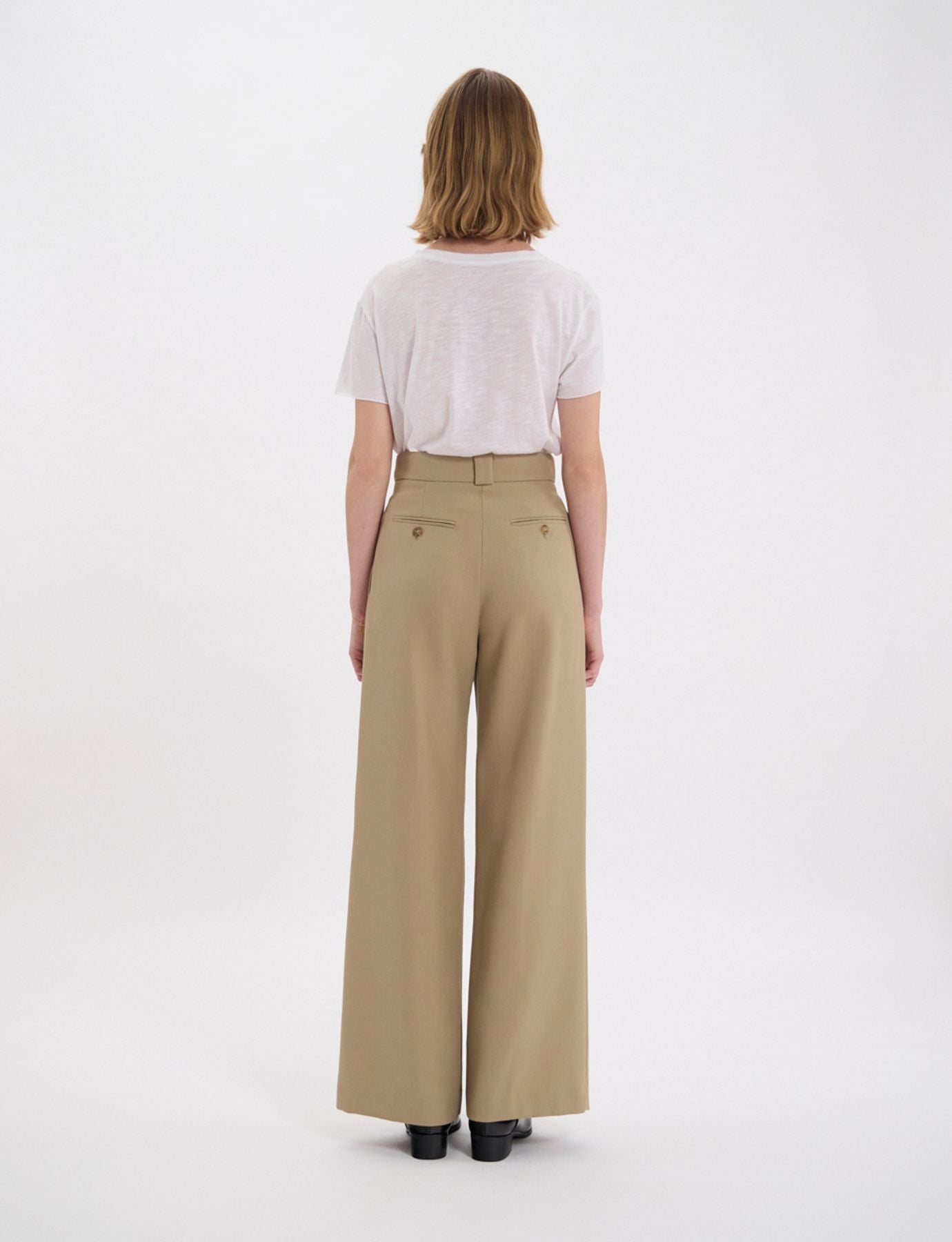 Pantalones beige Marlène