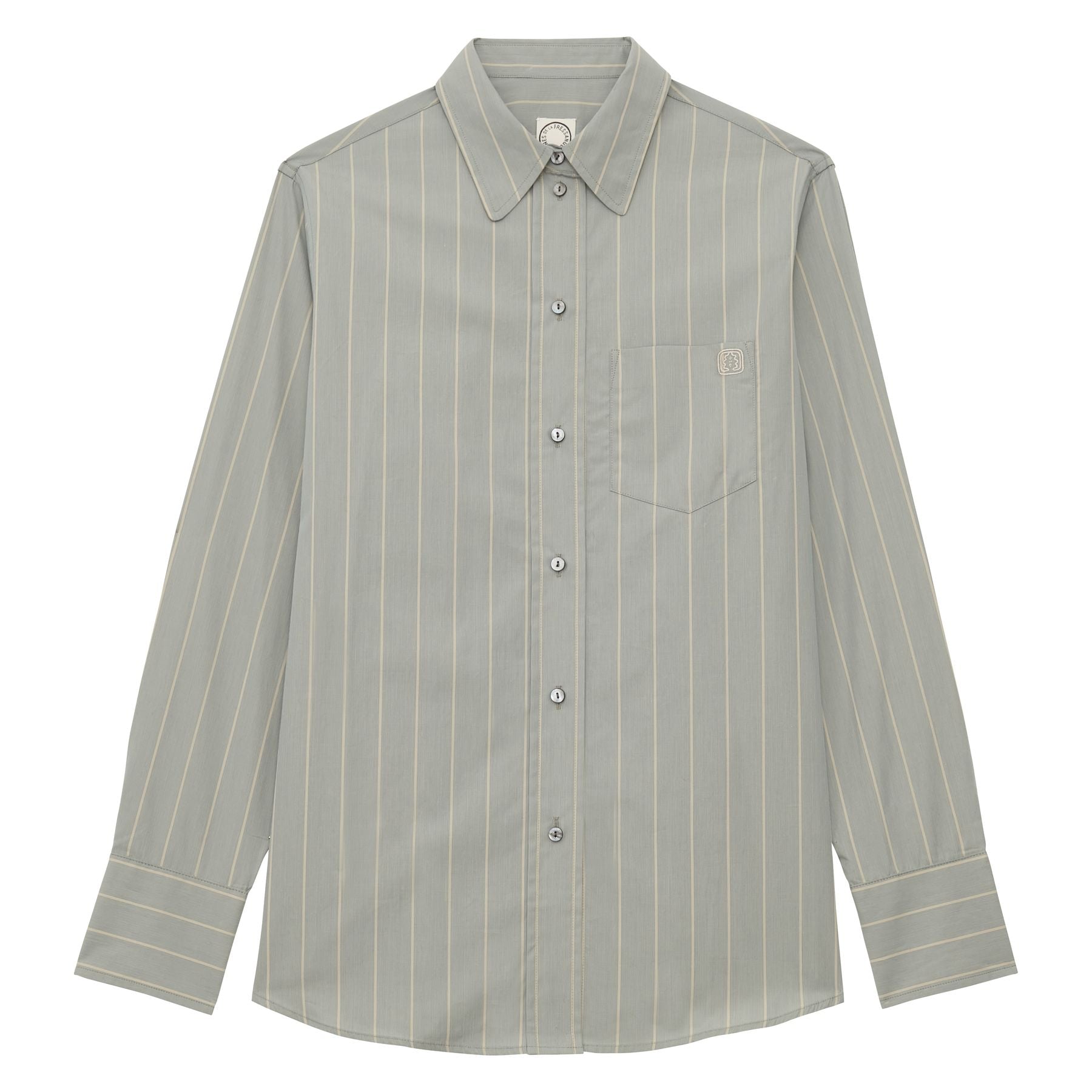 maureen-shirt-in-almond-green-cotton-with-beige-stripes