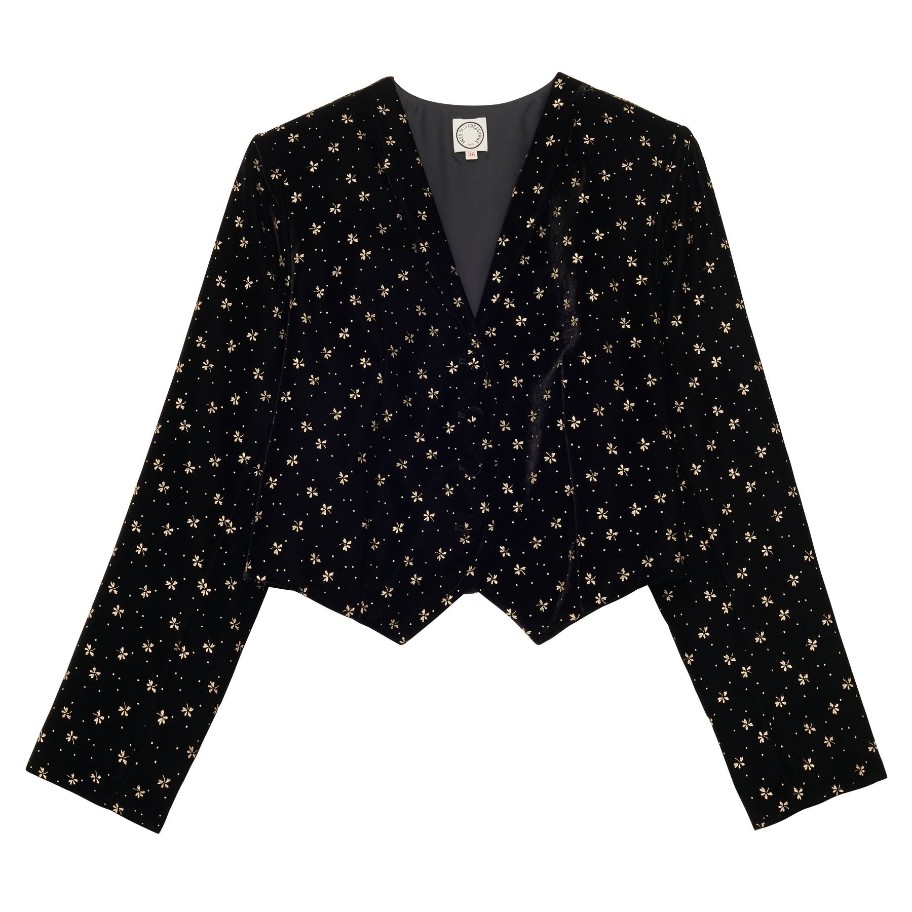 veste-bolero-ole-en-velours-lisse-noir-imprime-dore