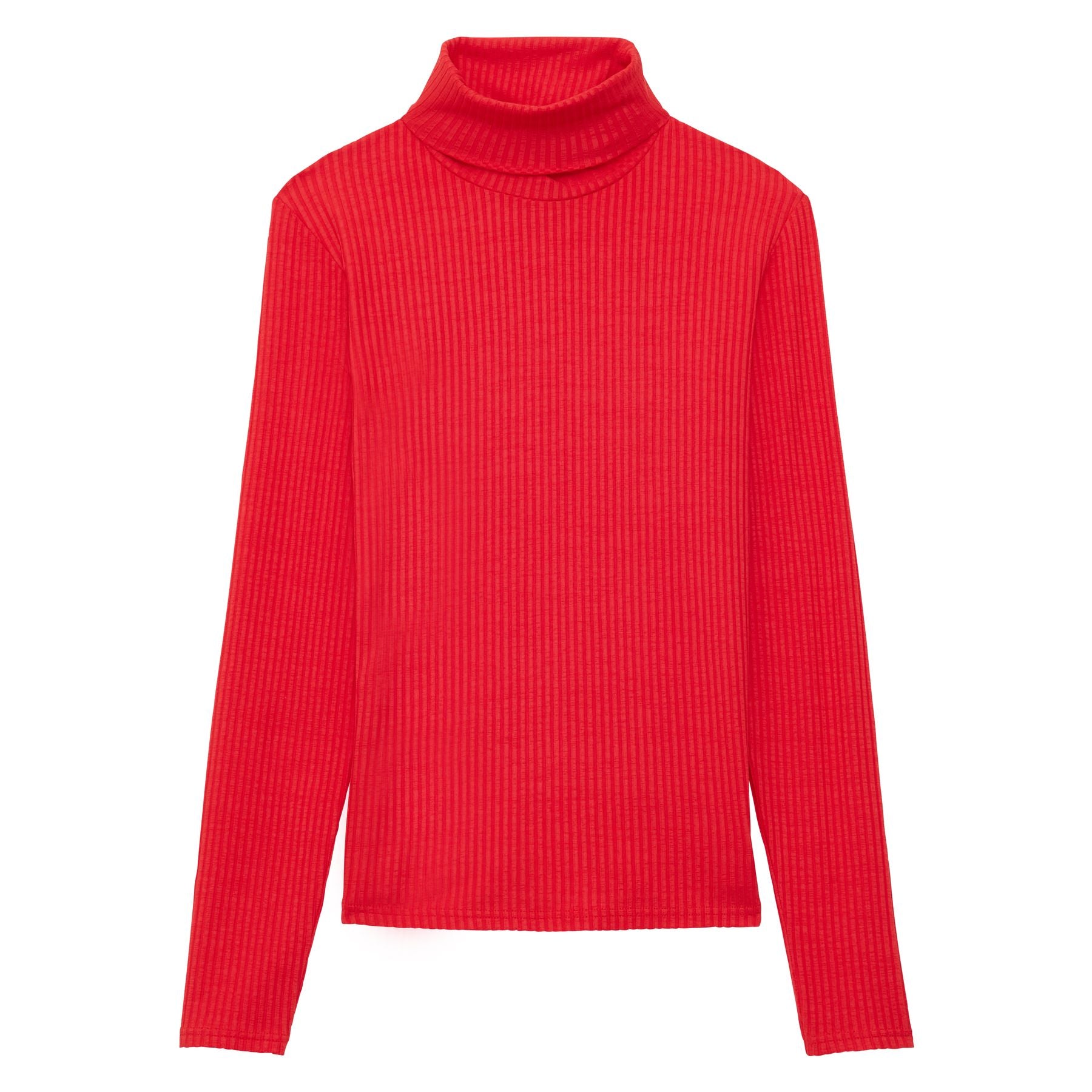 Camiseta roja de cuello alto Matthieu