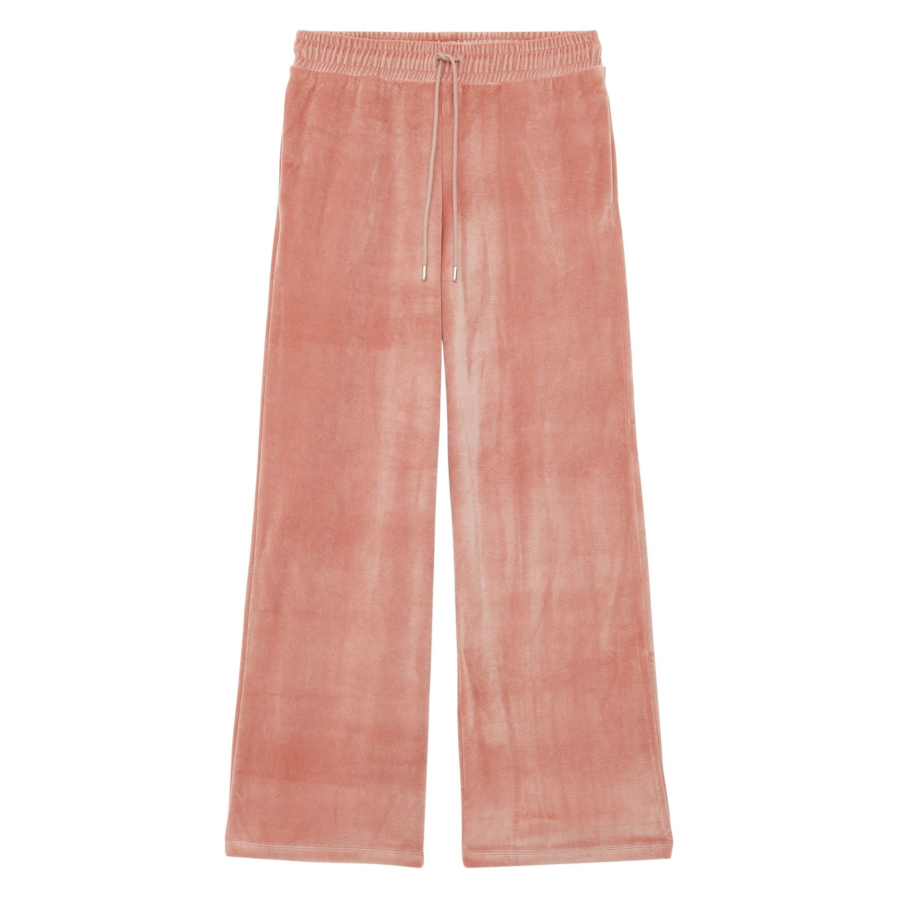 Pantalón de chándal Britney de terciopelo rosa empolvado