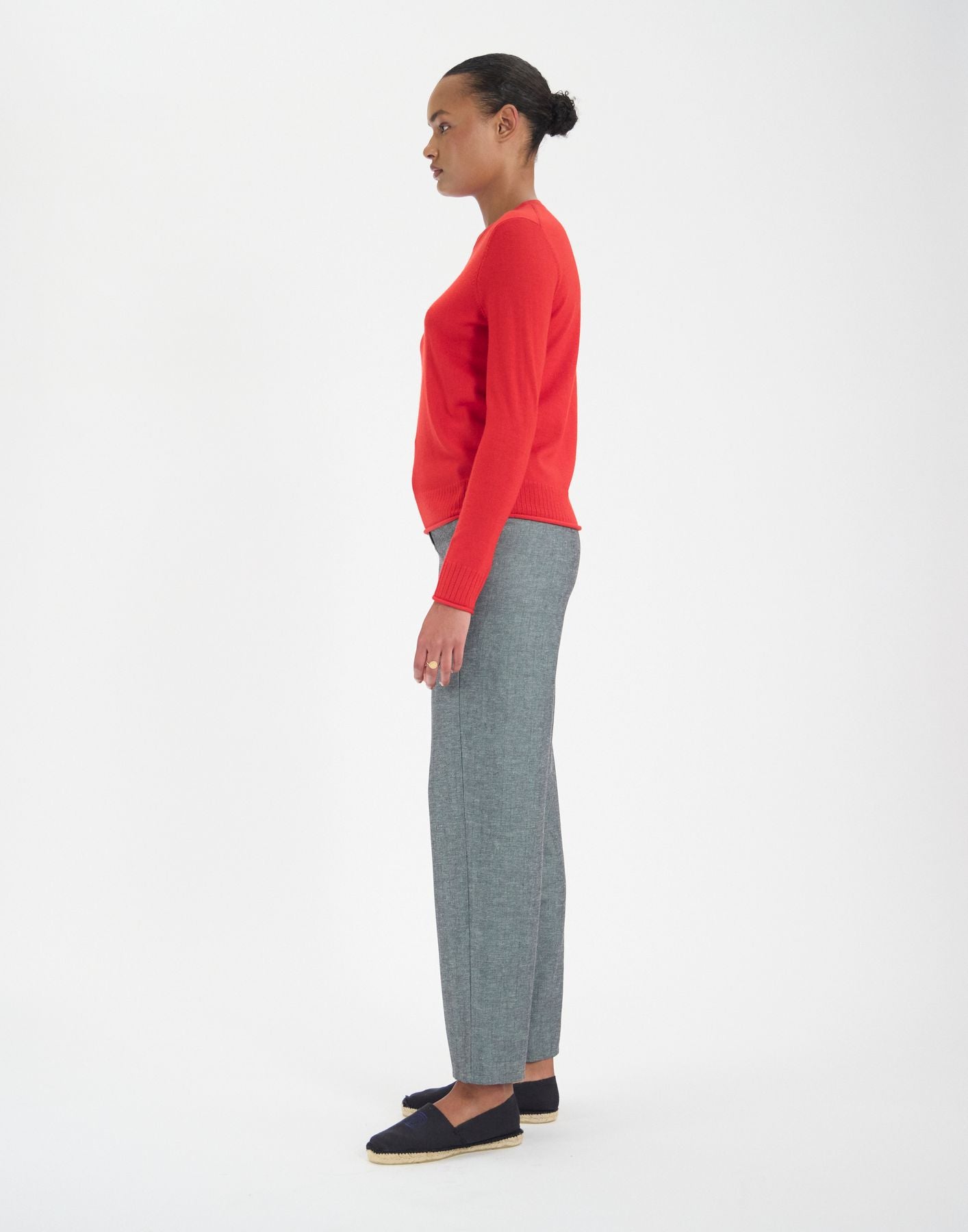 Angelica jumper in red wool