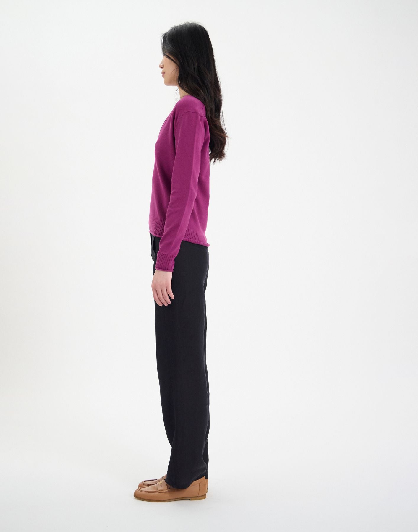 Pull Morcant en coton violet