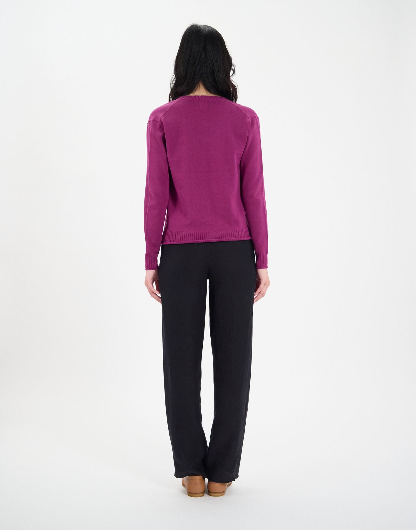 Pull Morcant en coton violet