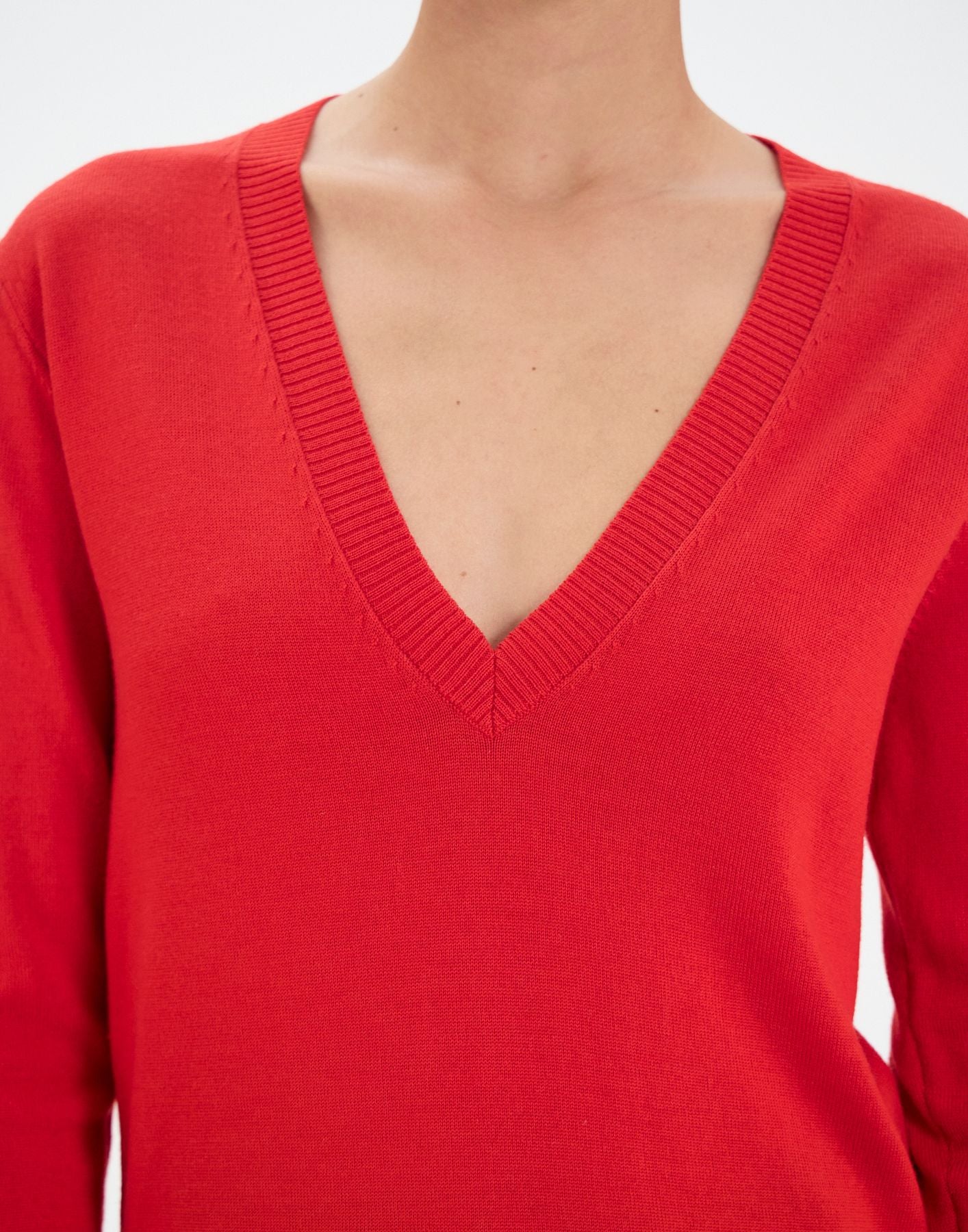Jersey Morcant de lana roja